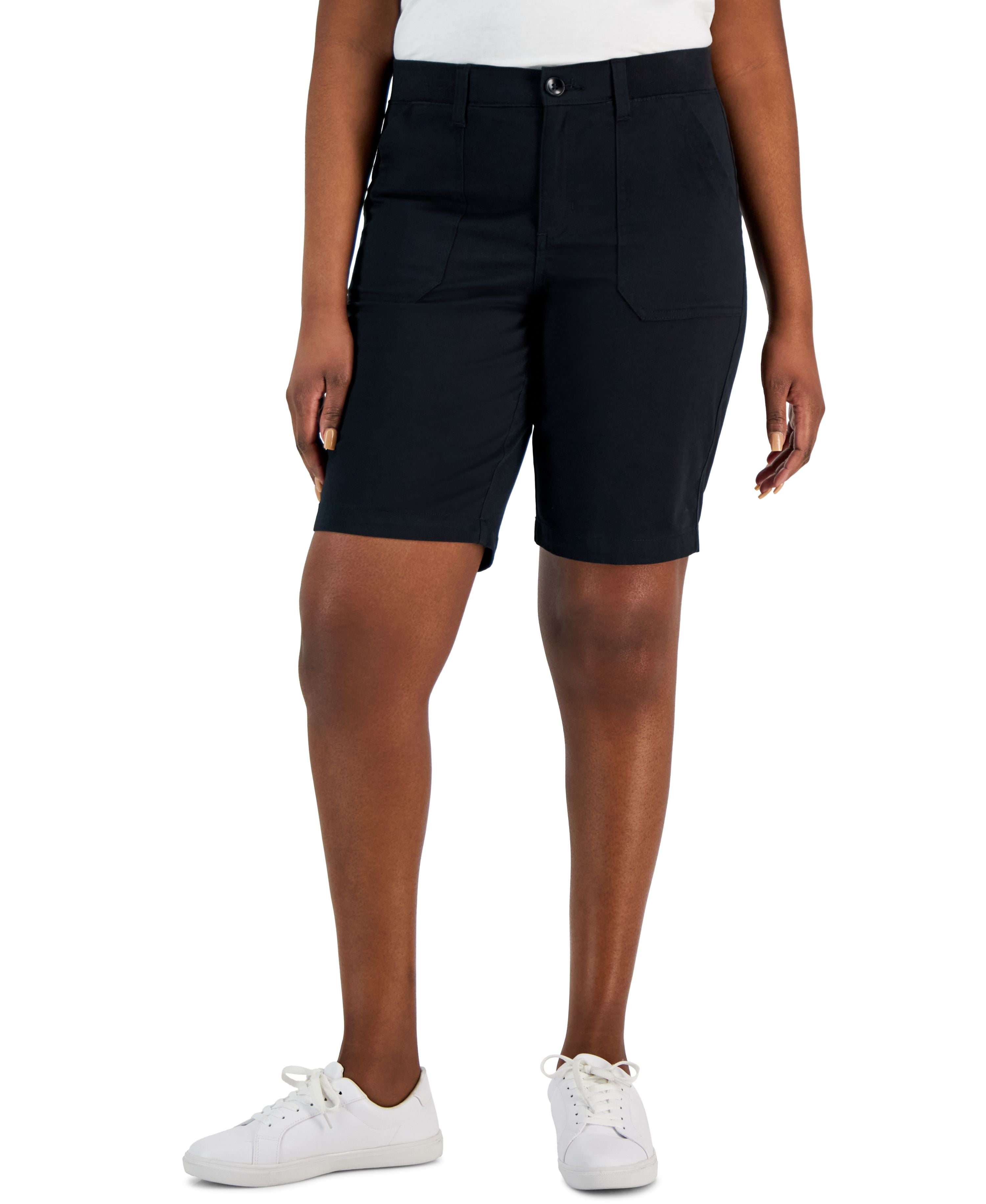 Women's Mid Rise Stretch-Waist Shorts