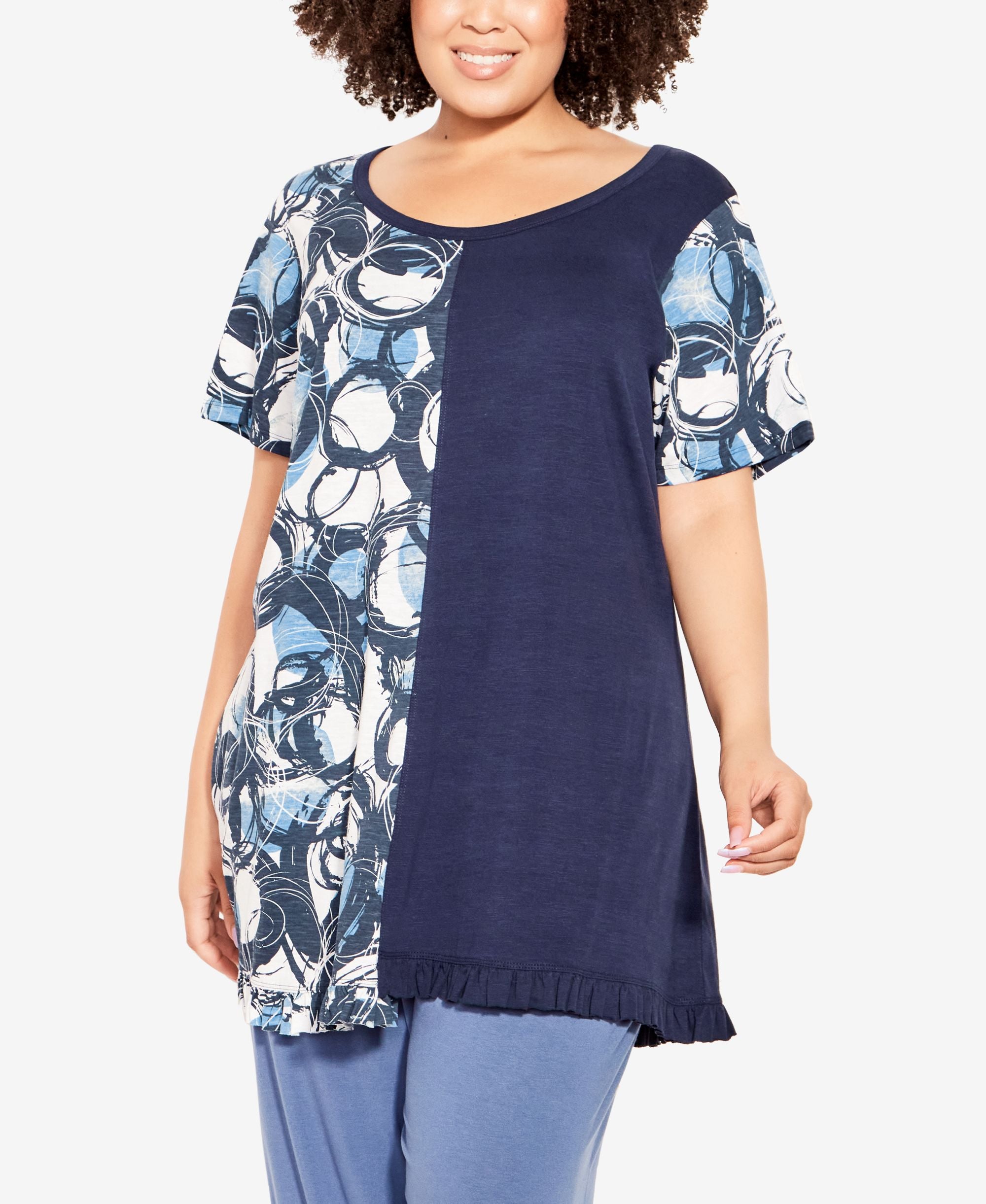 Plus Size Mave Splice Tunic