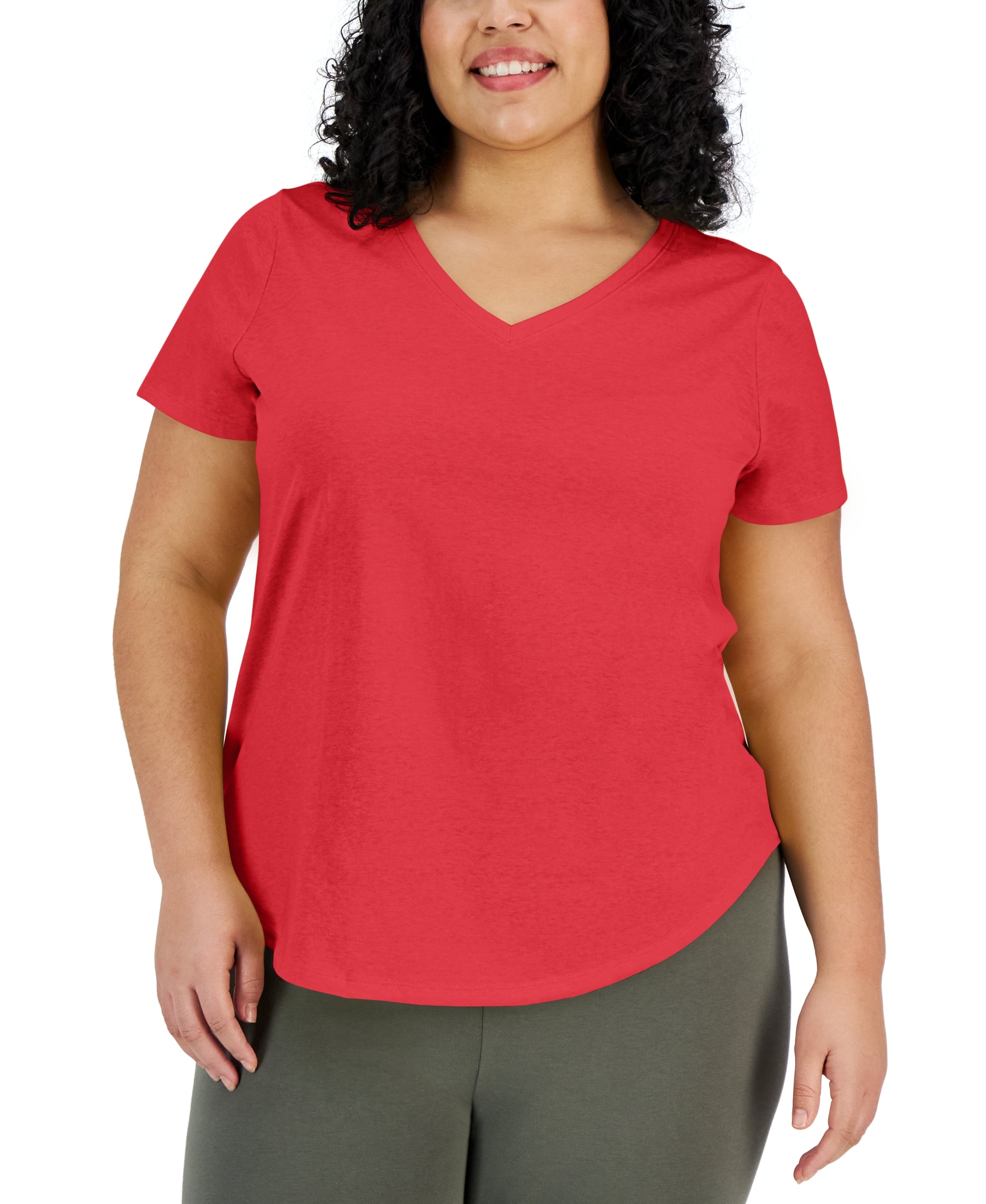 Plus Size Short-Sleeve Perfect Tee