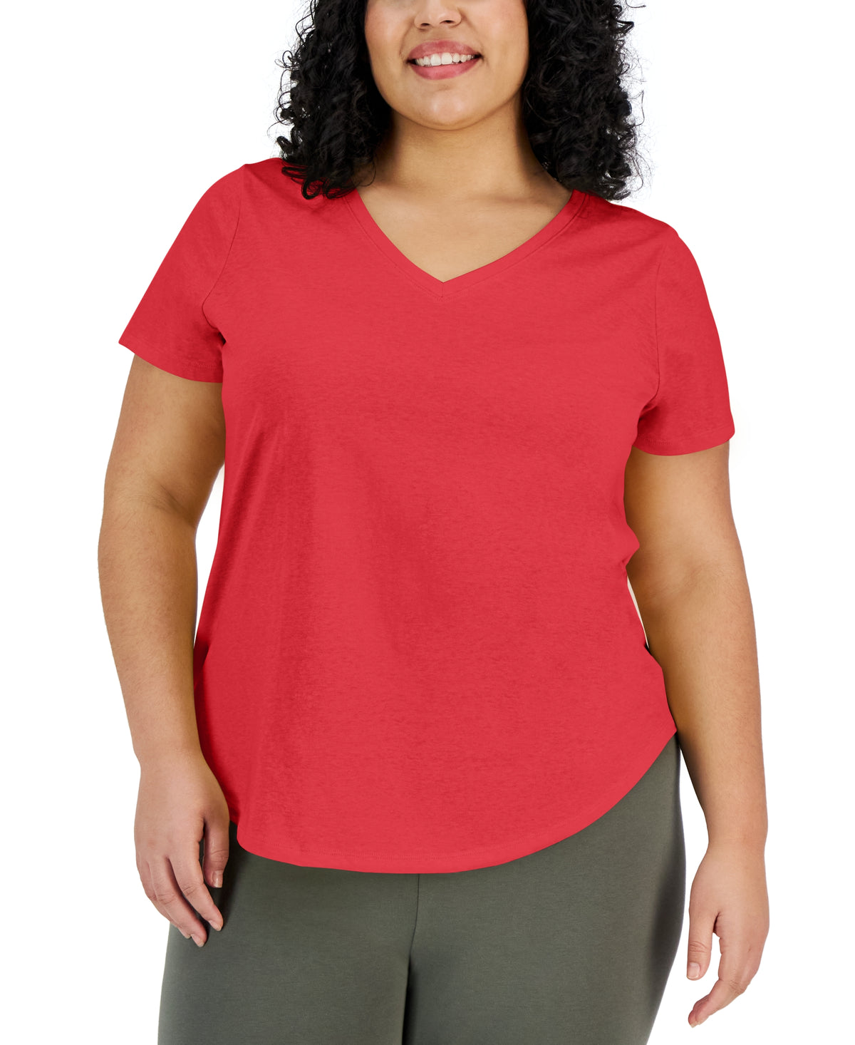 Plus Size Short-Sleeve Perfect Tee
