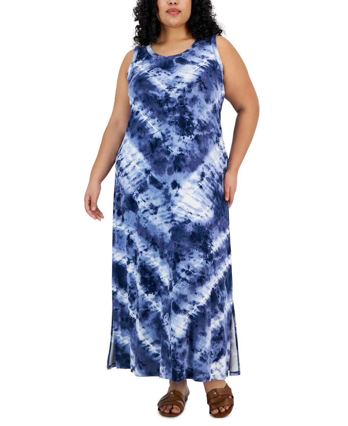 Plus Size Printed Maxi Dress