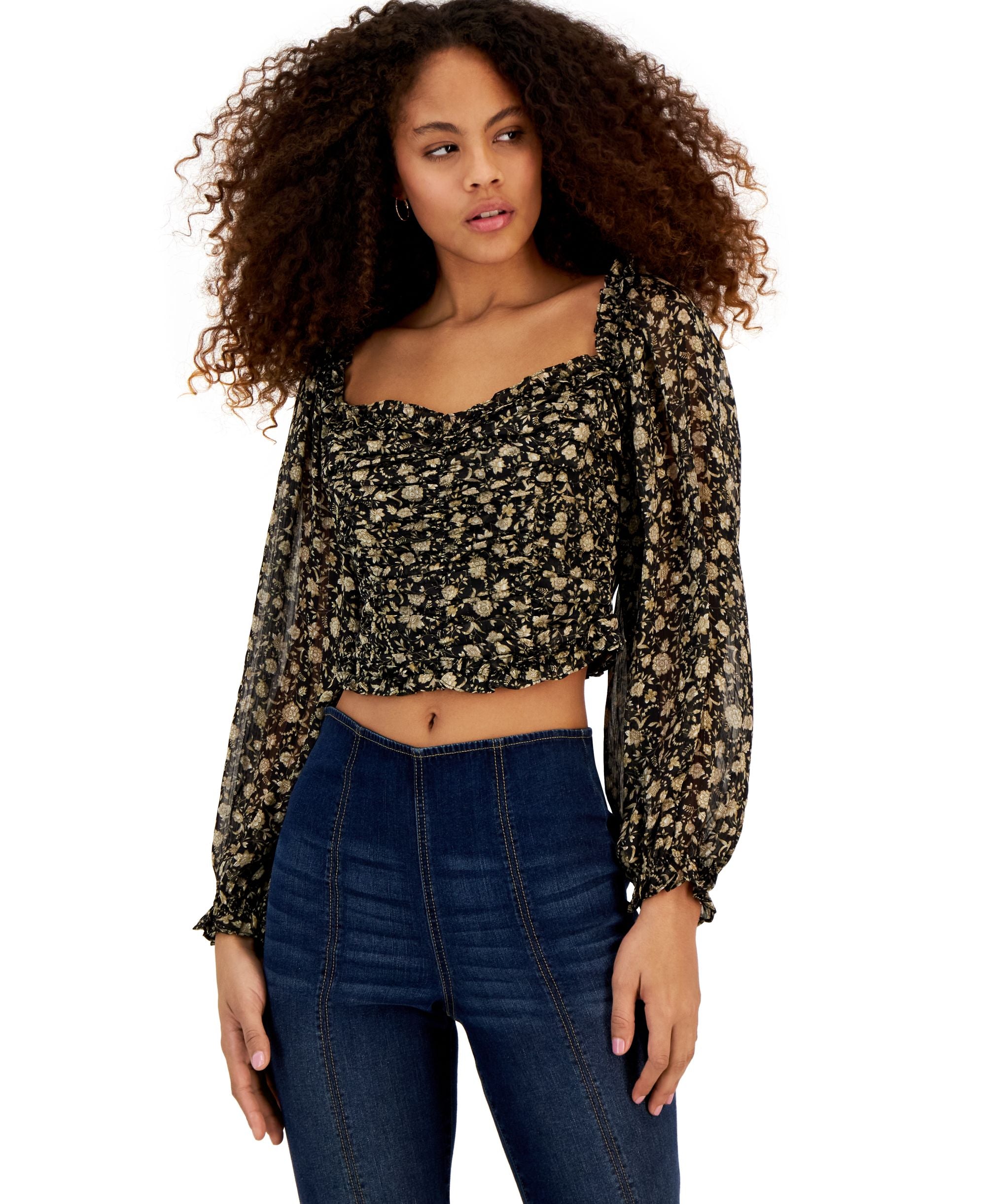 Women's Helena Printed Cropped Top