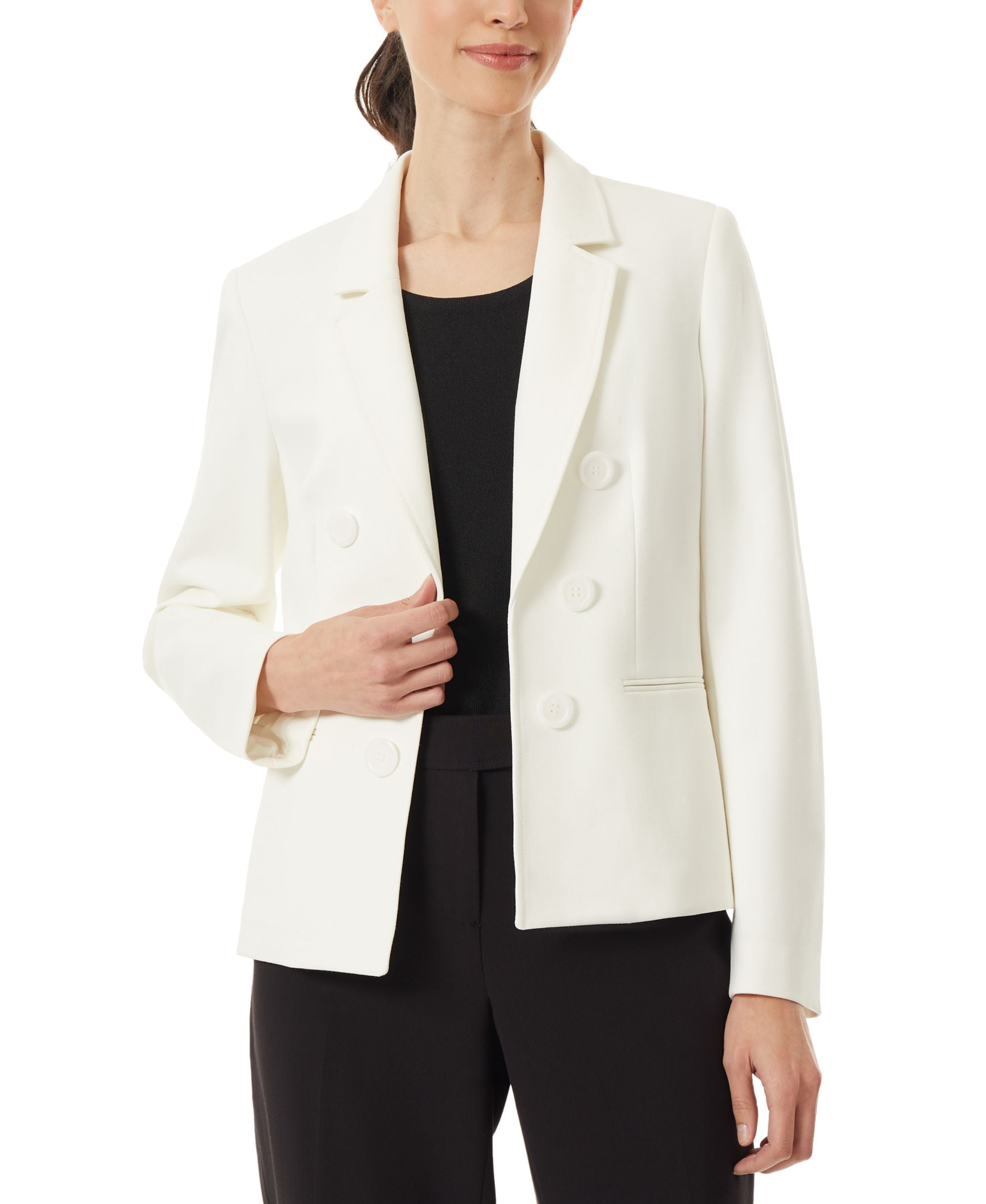 Women's Faux Double-Breasted Jacket