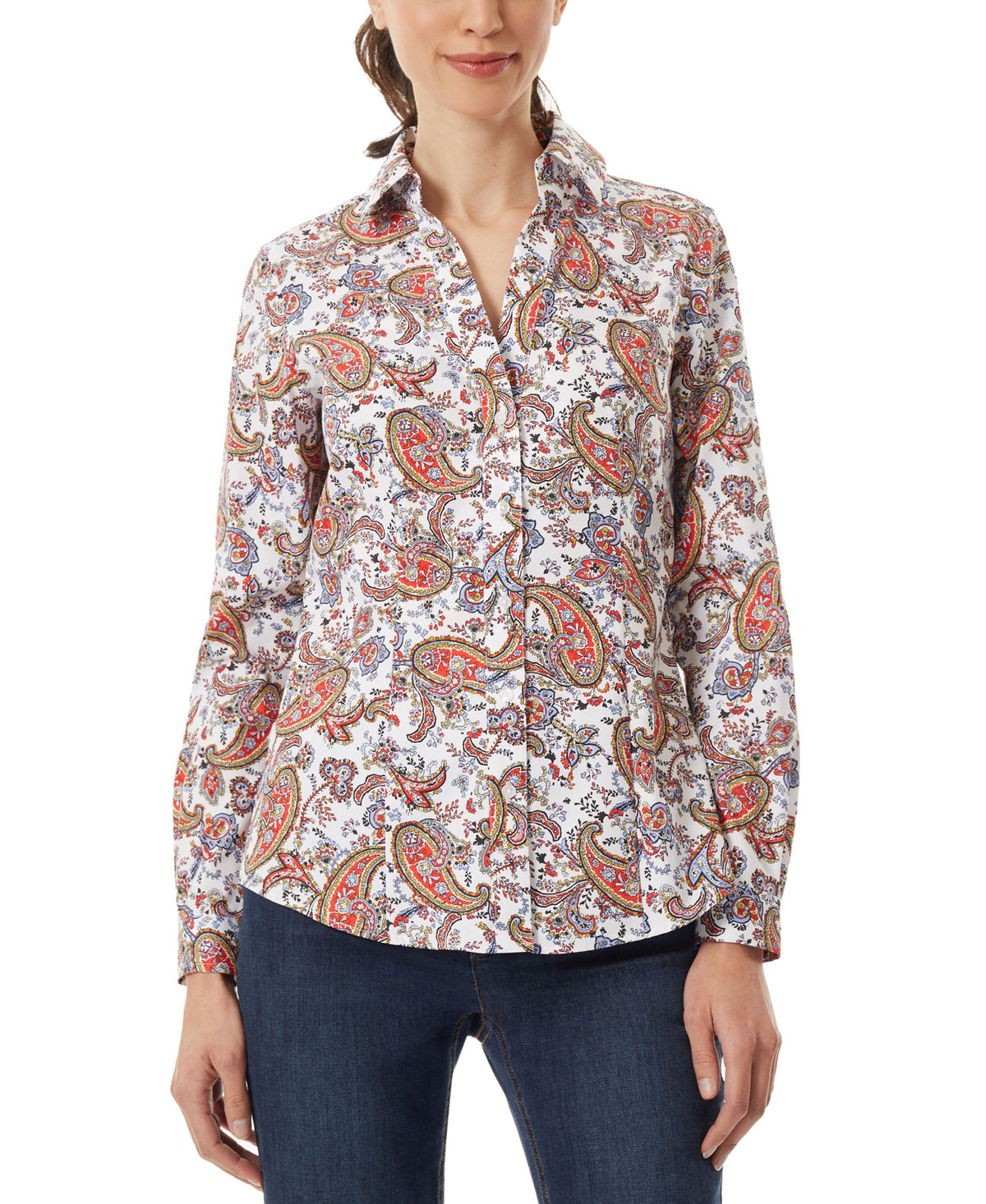 Women's Paisley Easy Care Blouse