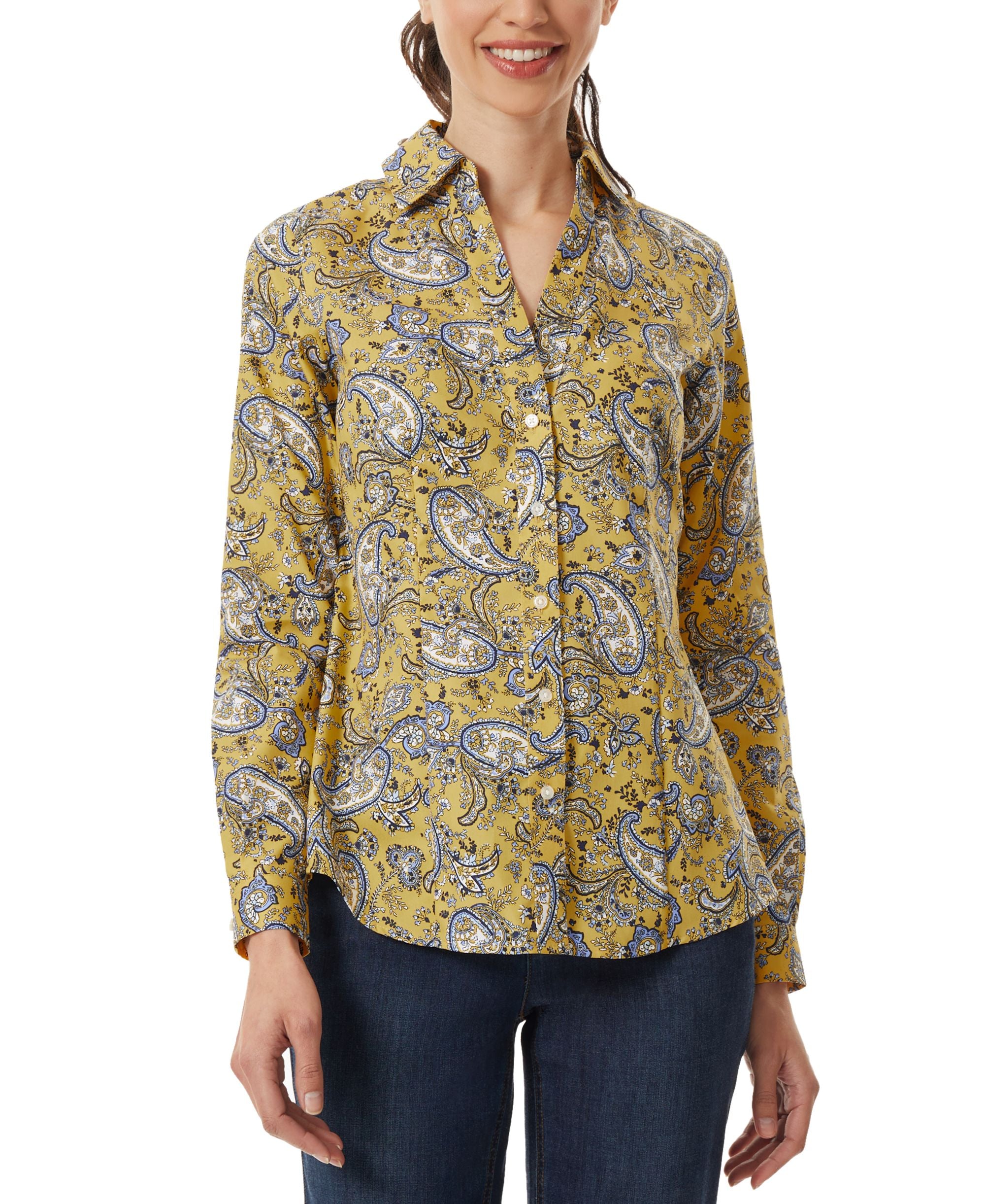 Women's Paisley Easy Care Blouse