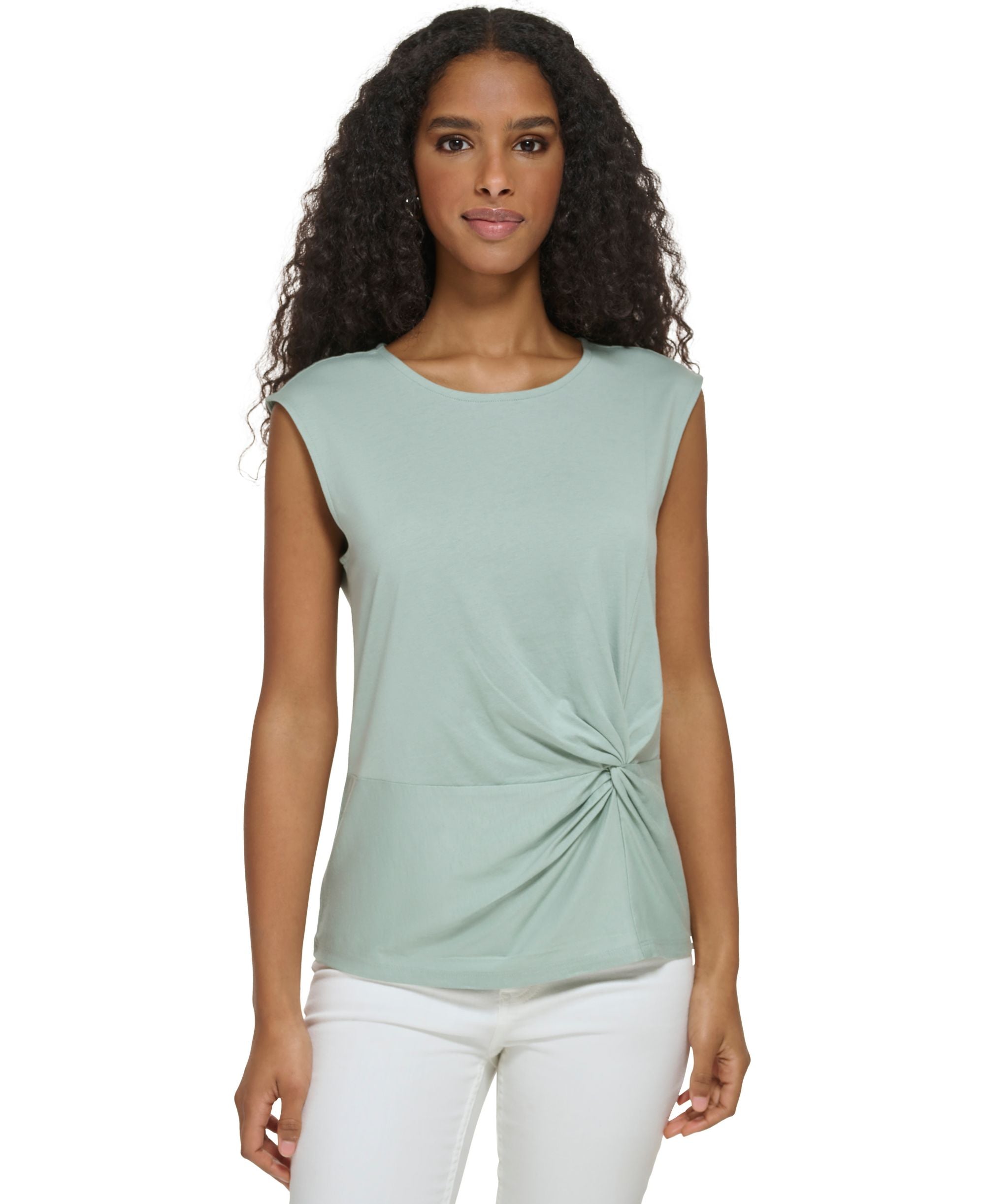 Women's Twist-Front Sleeveless Top
