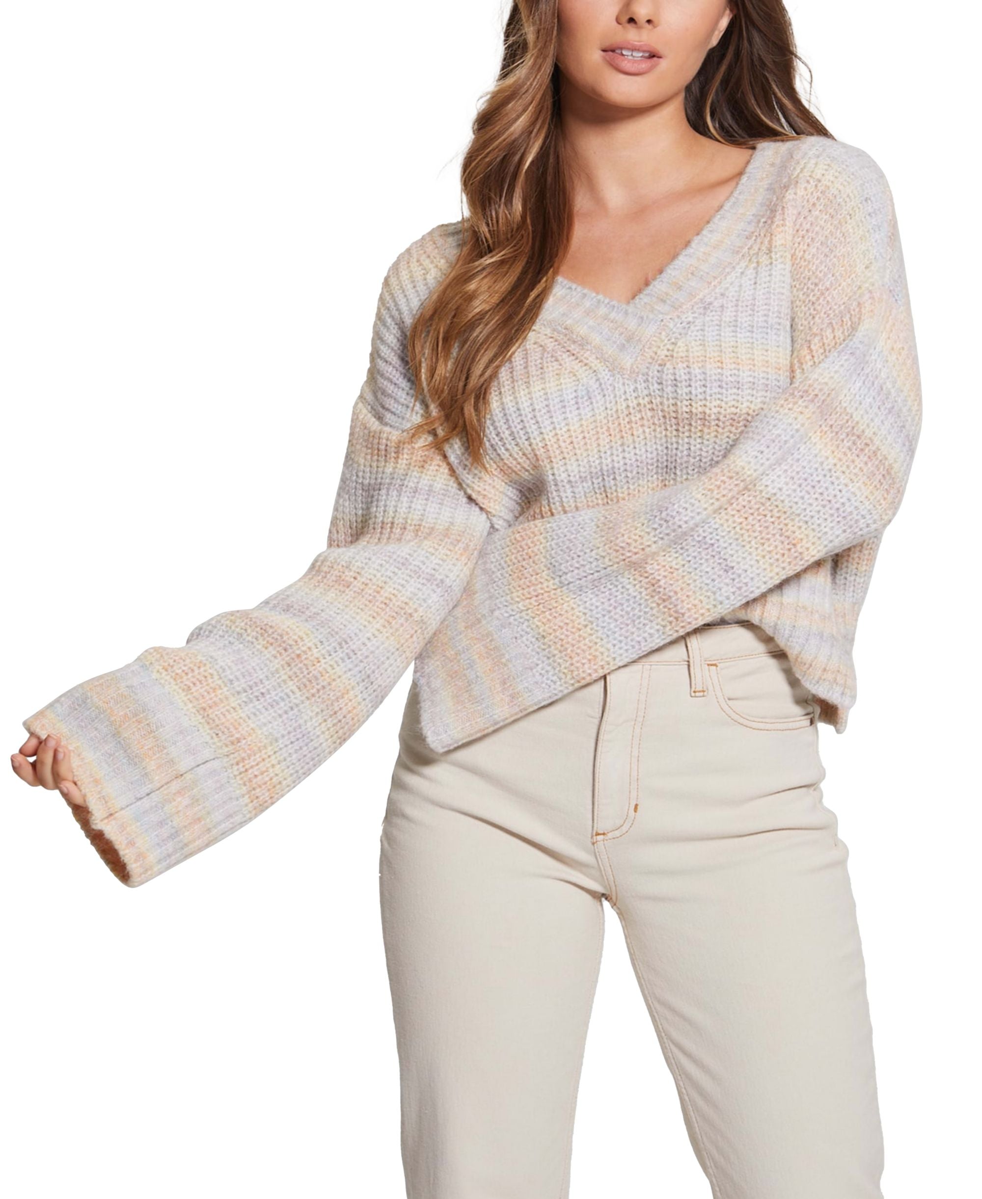 Women's Neena Space-Dye Kimono-Sleeve Sweater