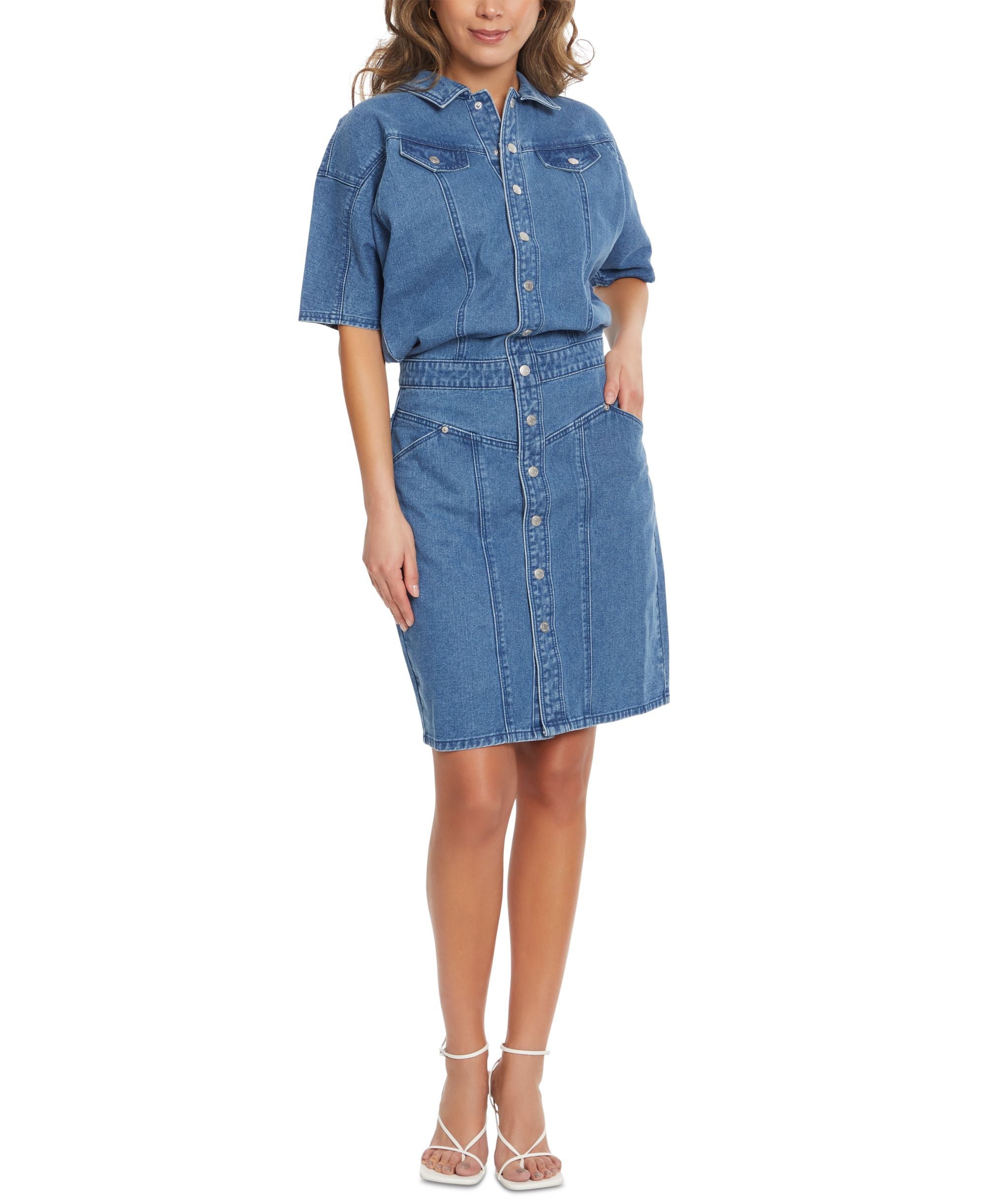 Women's Gloria Vanderbilt x Christian Siriano Dolman-Sleeve Denim Dress
