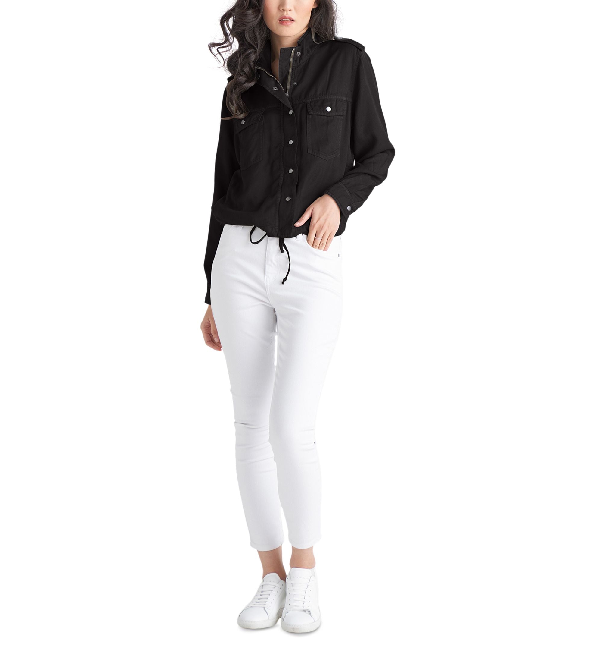 Women's Long Sleeve Tencel Jacket