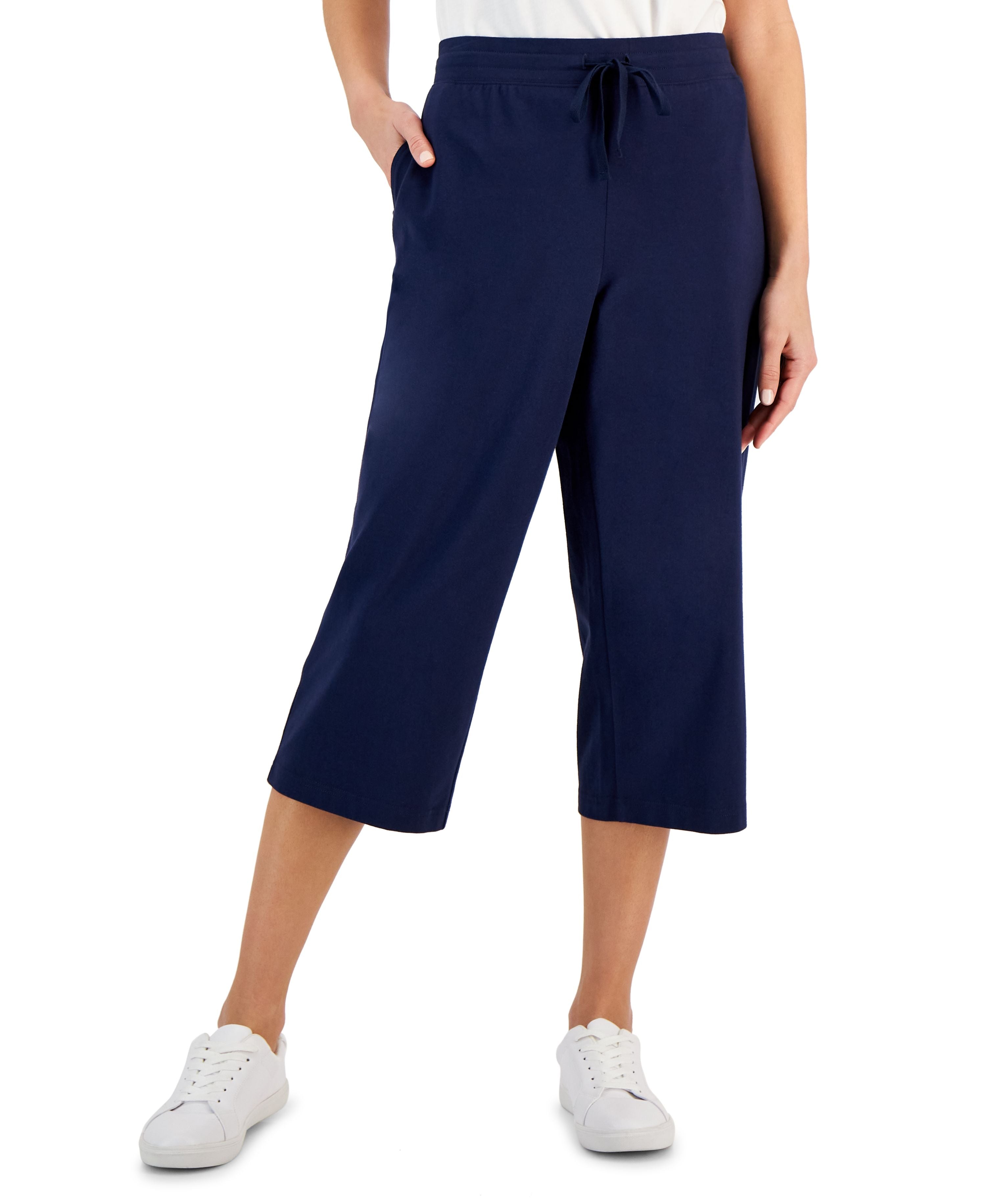 Knit Capri Pull on Pants