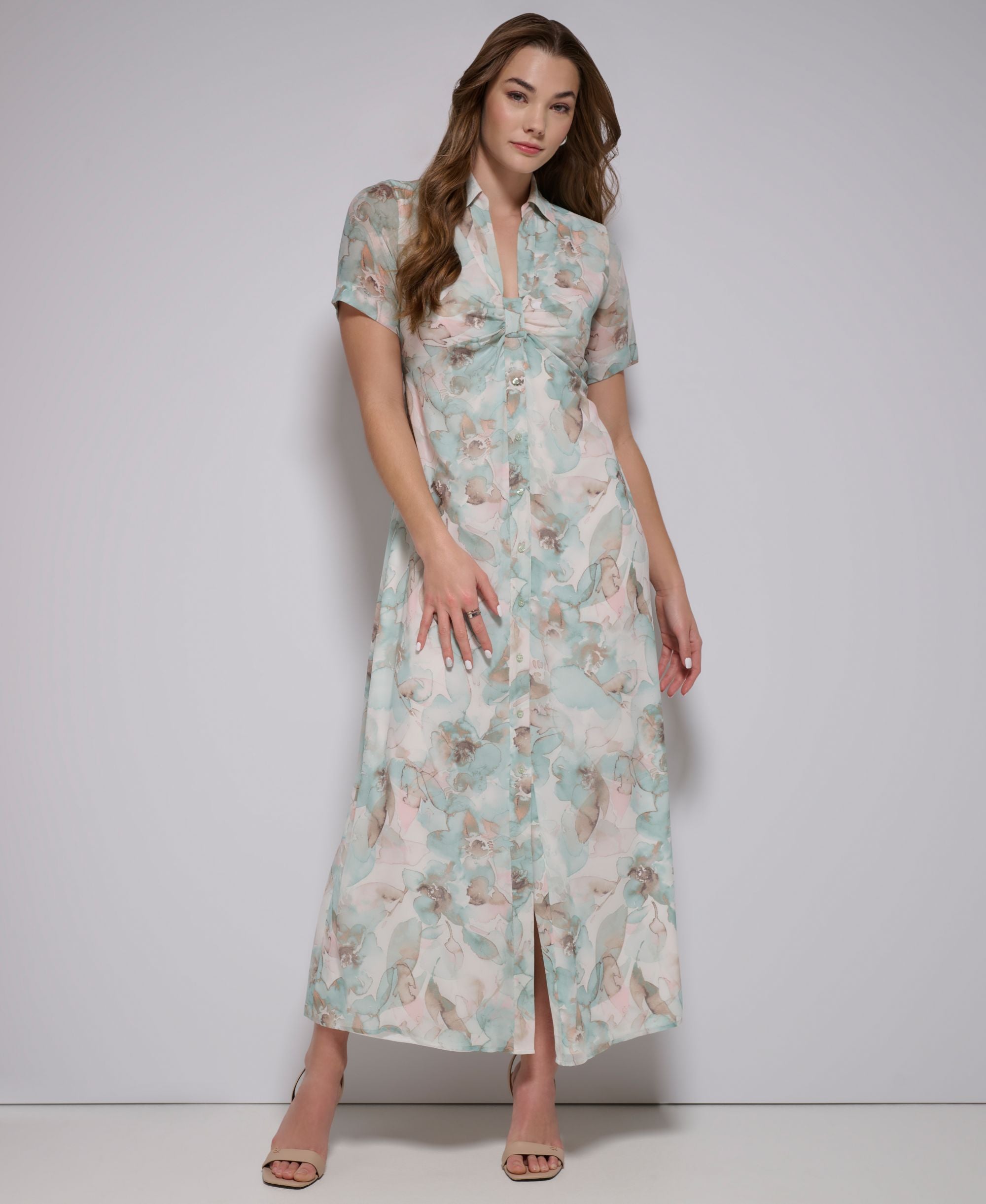 Women's Floral Shirtdress