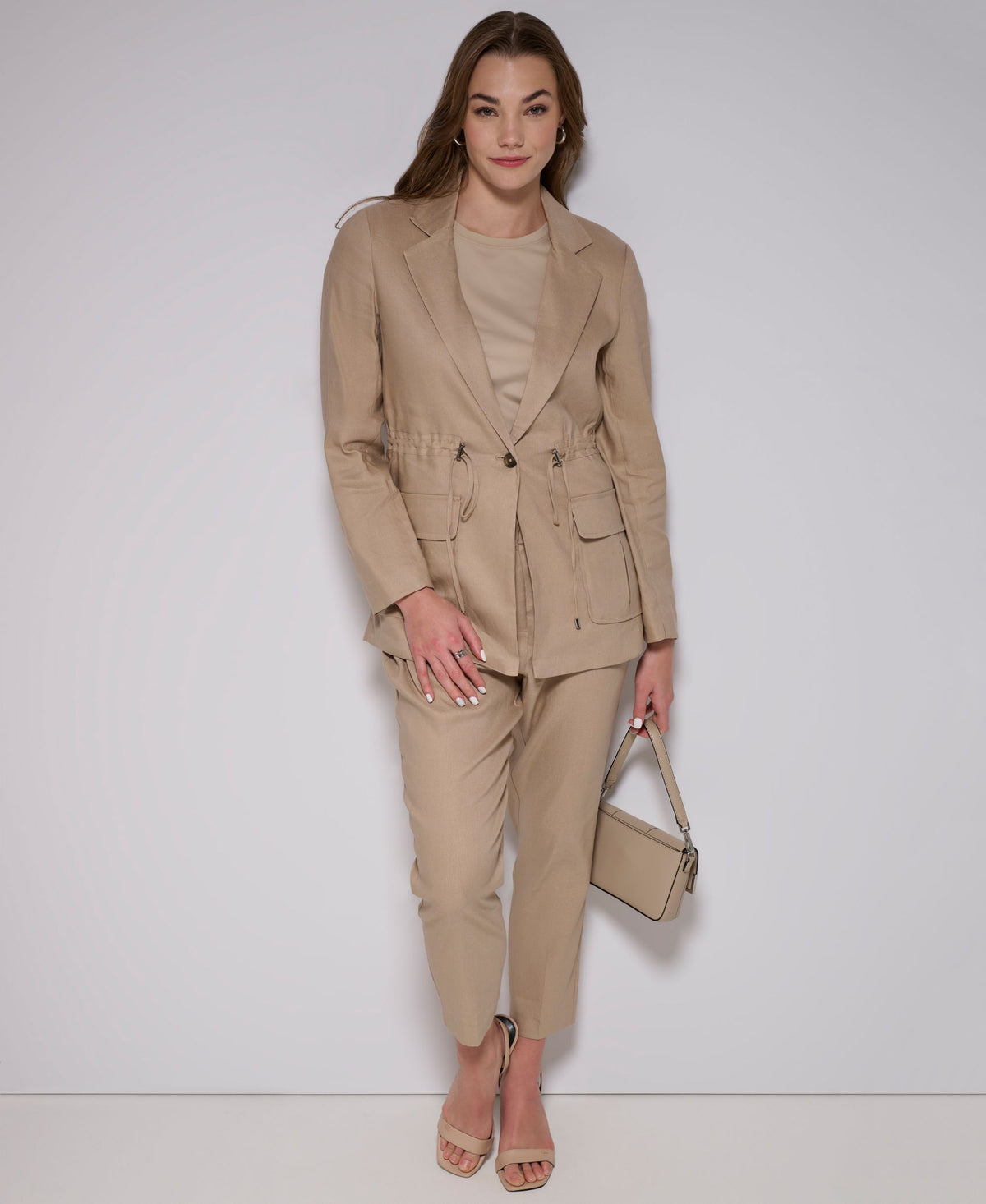 Women's Cropped Linen Pants
