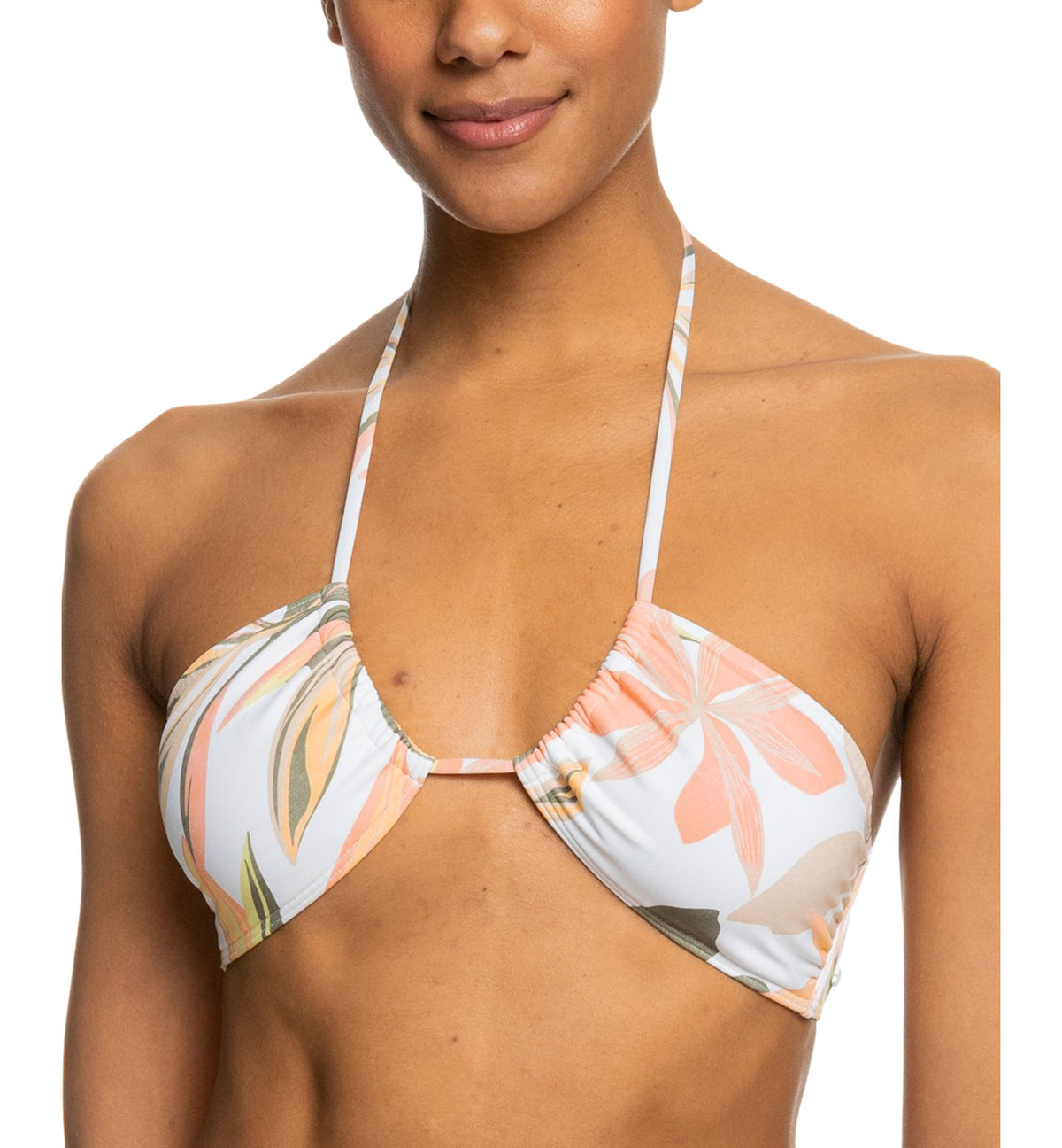 Juniors' Pt Beach Classics Floral-Print Halter Bikini Top