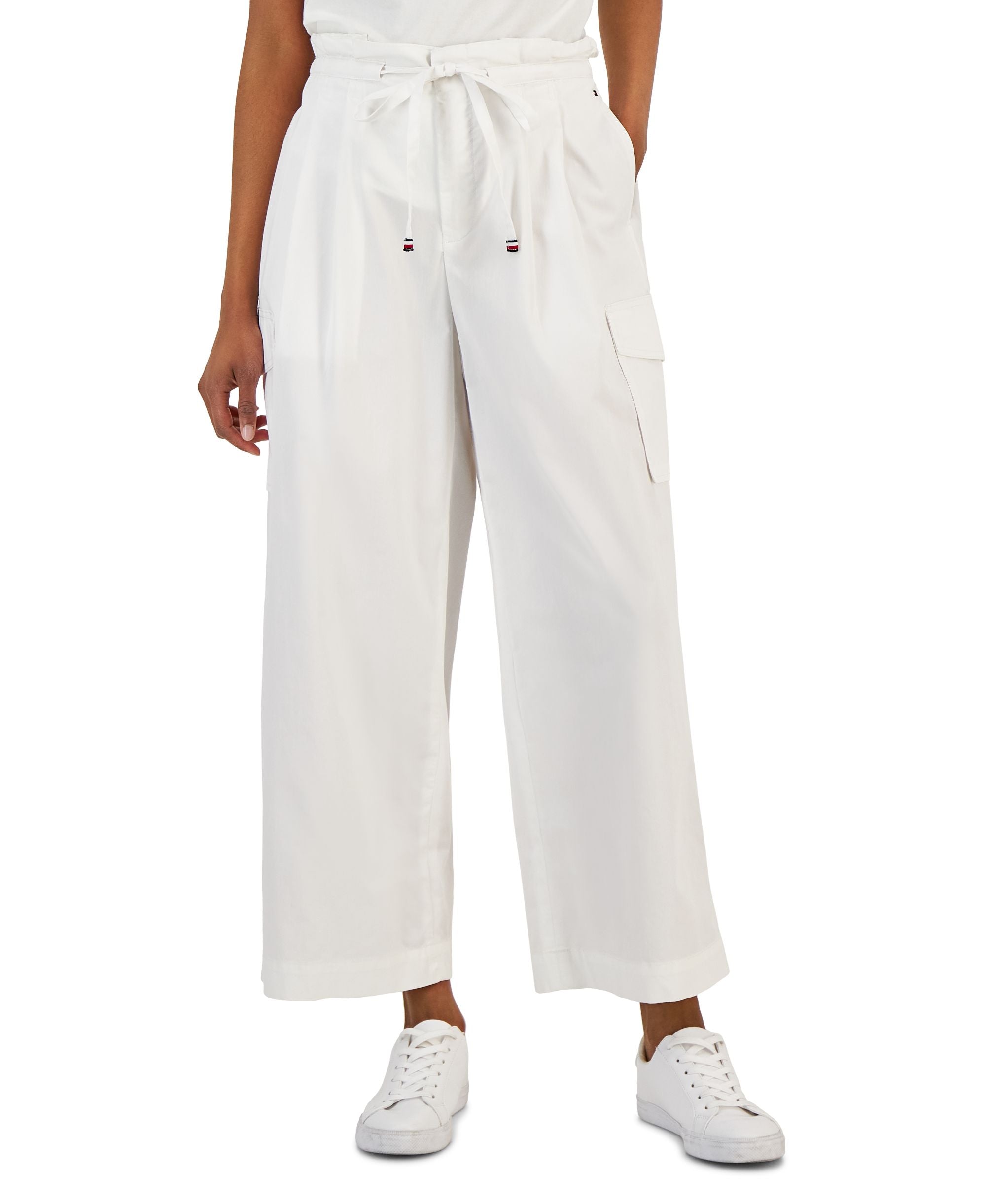 Women's Wide-Leg Drawstring Cargo Pants