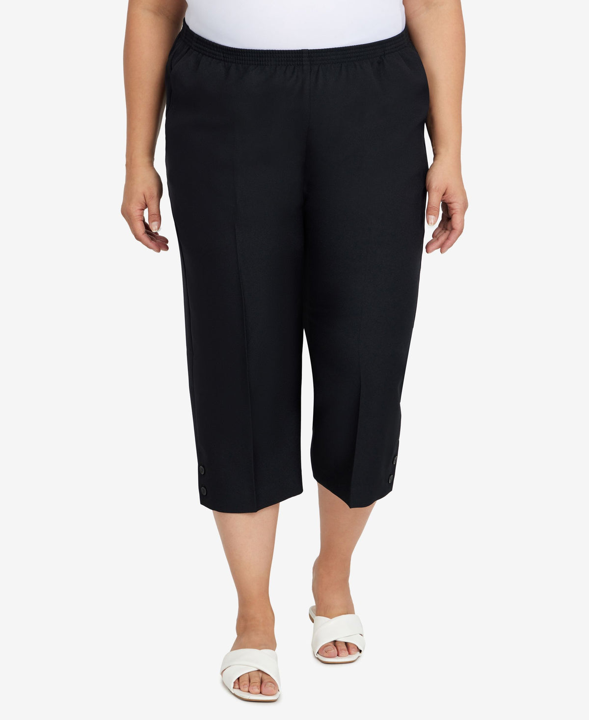 Plus Size Classic Capri Pants