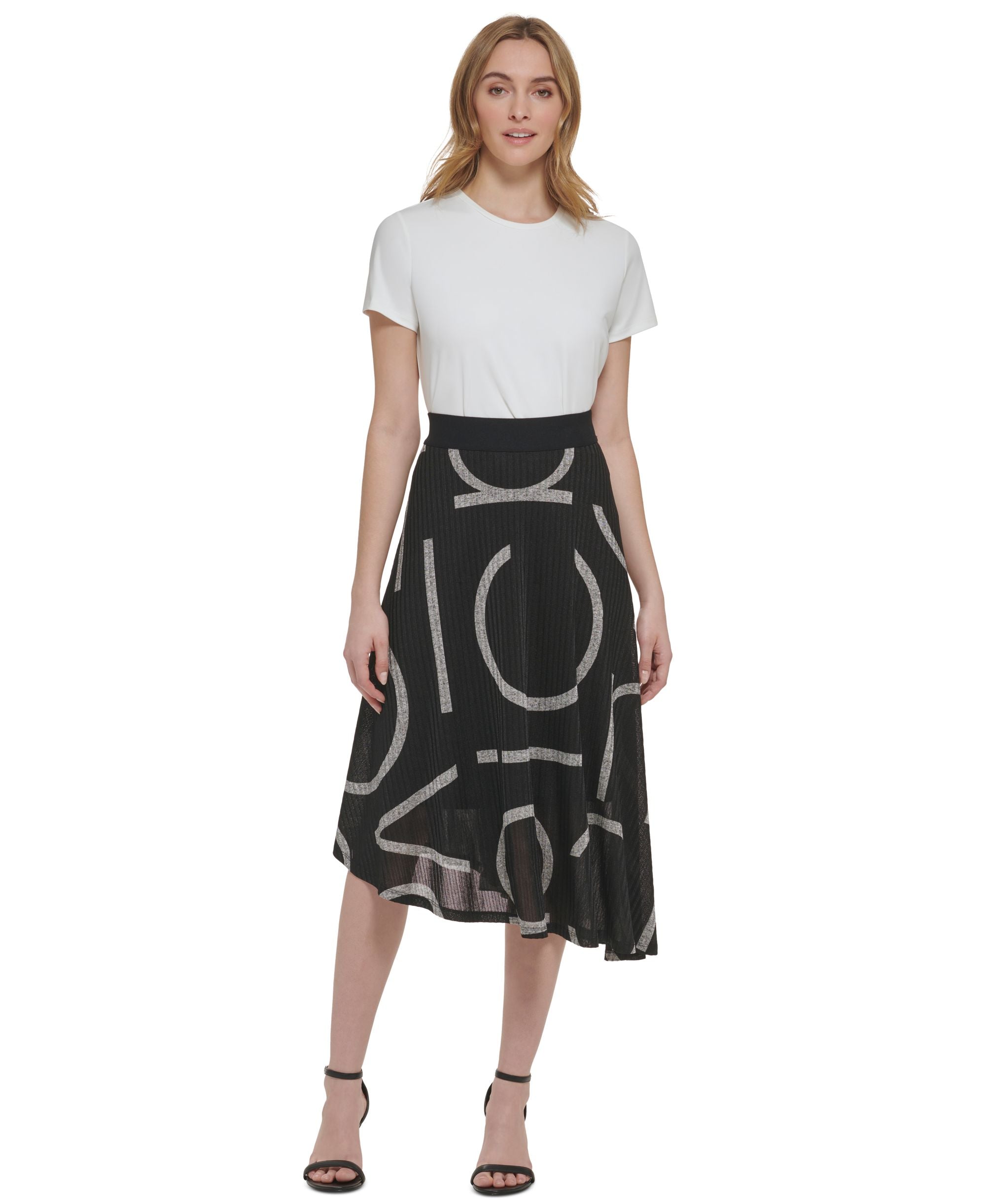 Women's Logo Print Midi Skirt