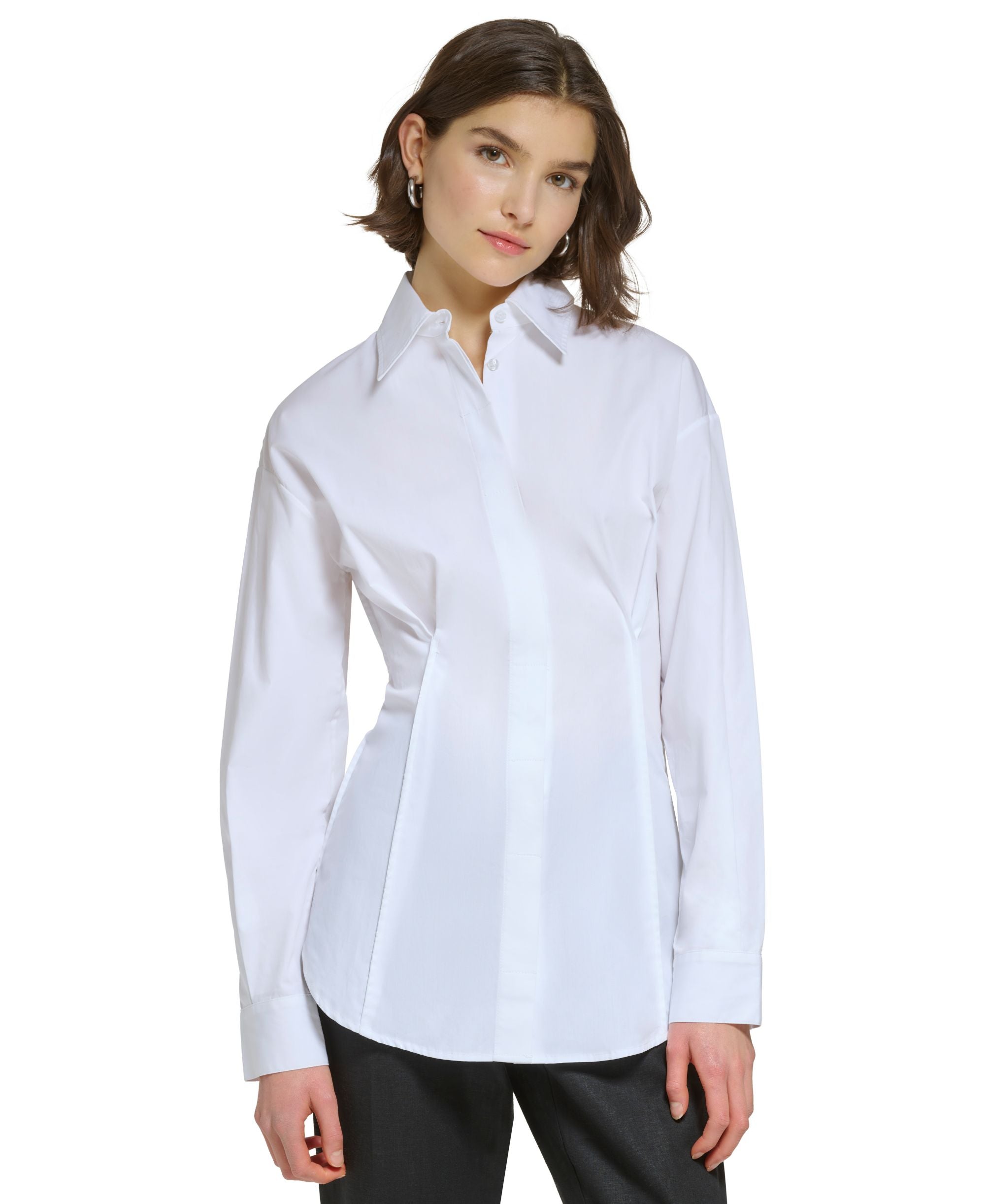 Women's Fitted Long-Sleeve Shirt