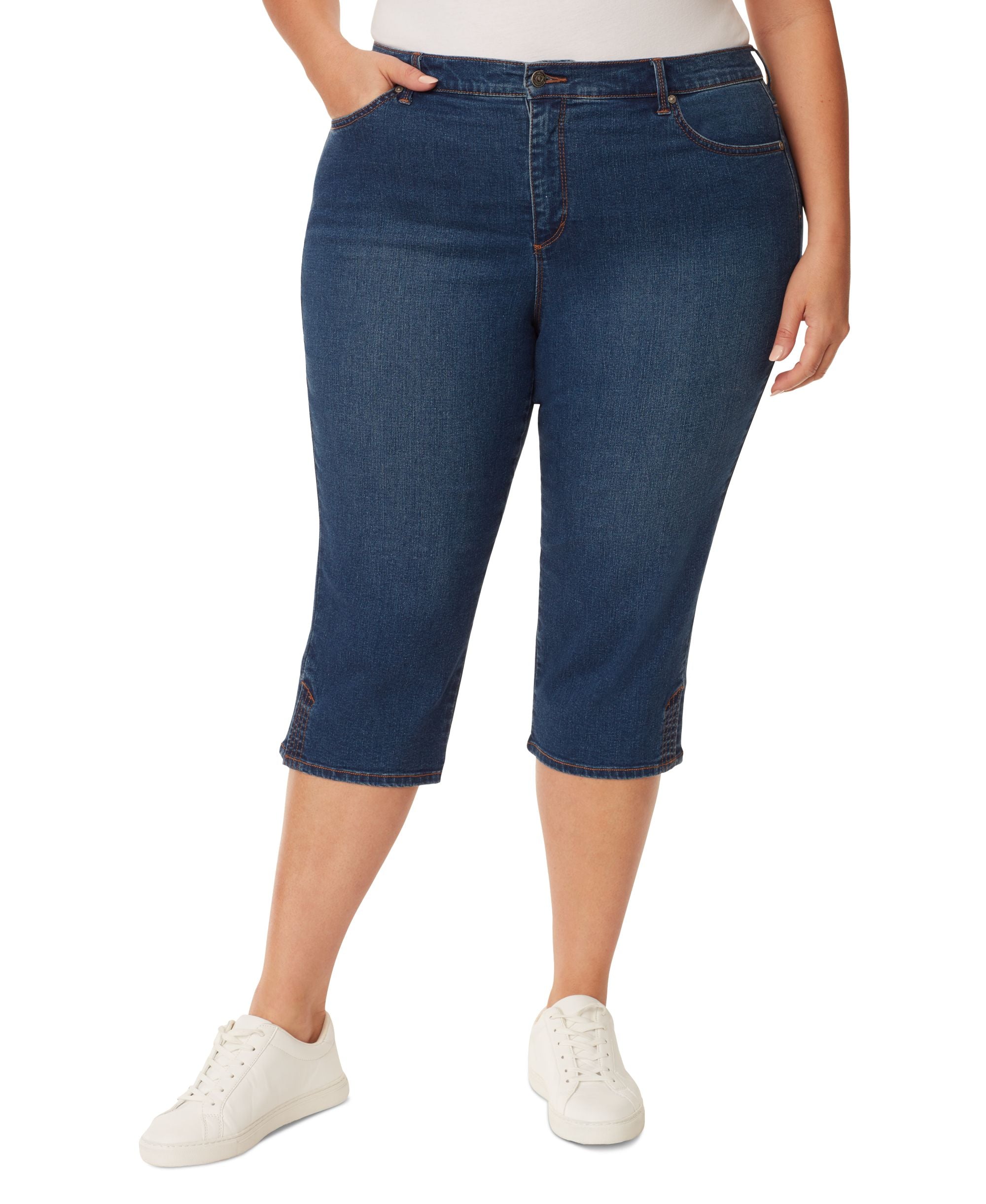 Plus Size Amanda Capri-Length Jeans