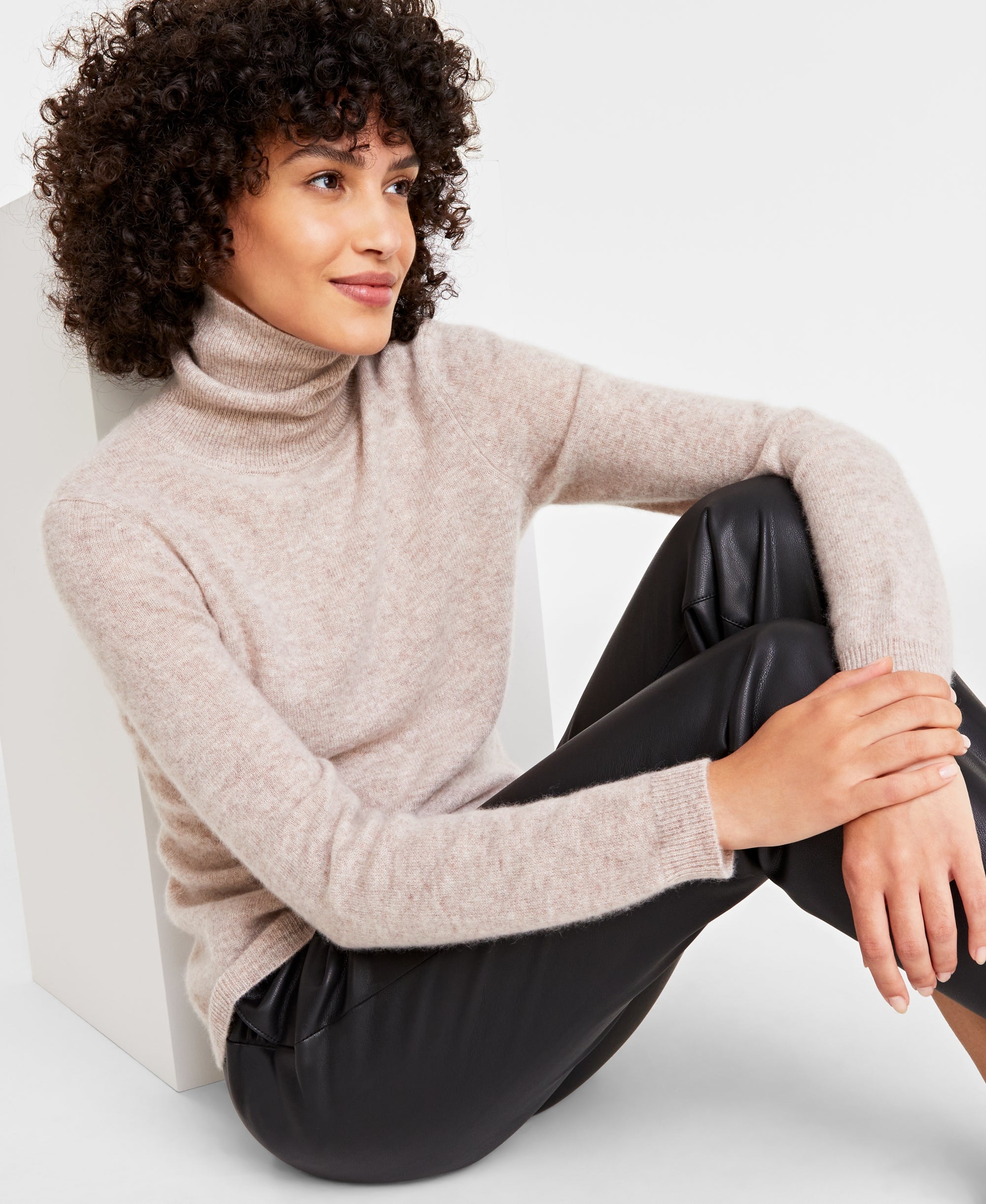 Women's 100% Cashmere Turtleneck Sweater