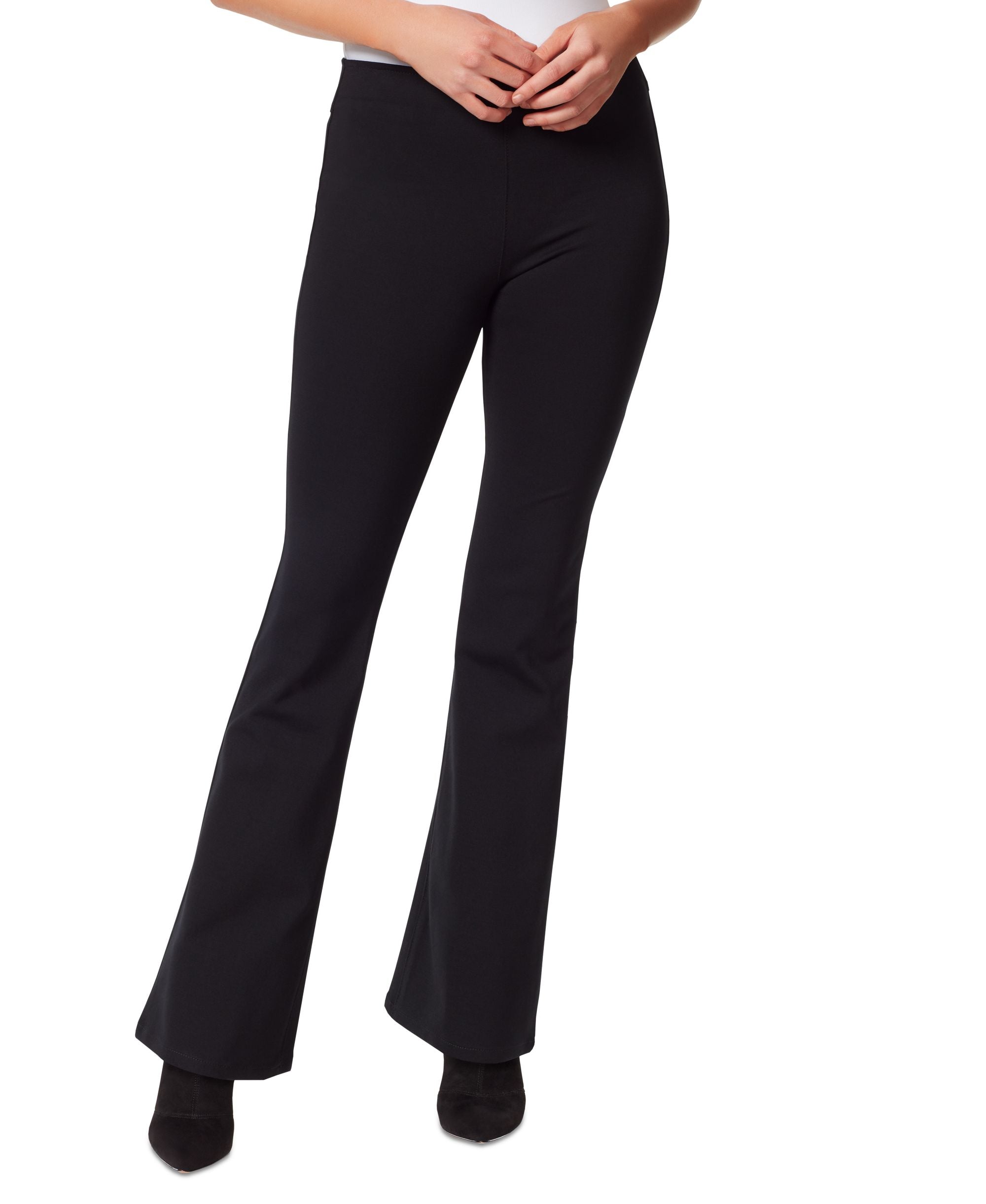 Women's High-Rise Flare-Leg Ponte Pants