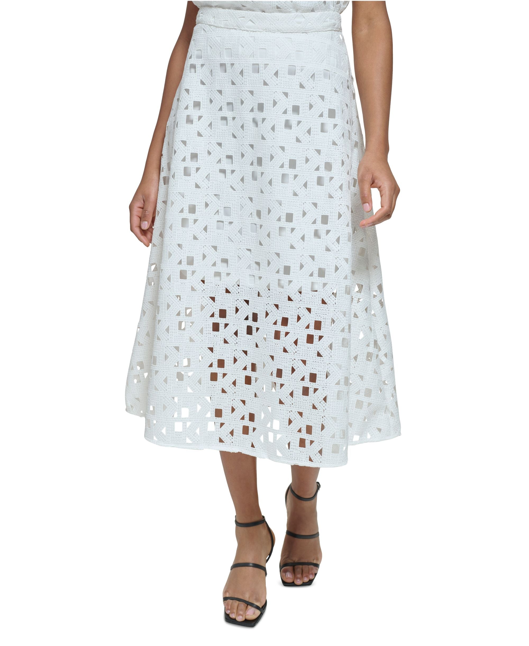 Women's Signature-Lace Midi Skirt