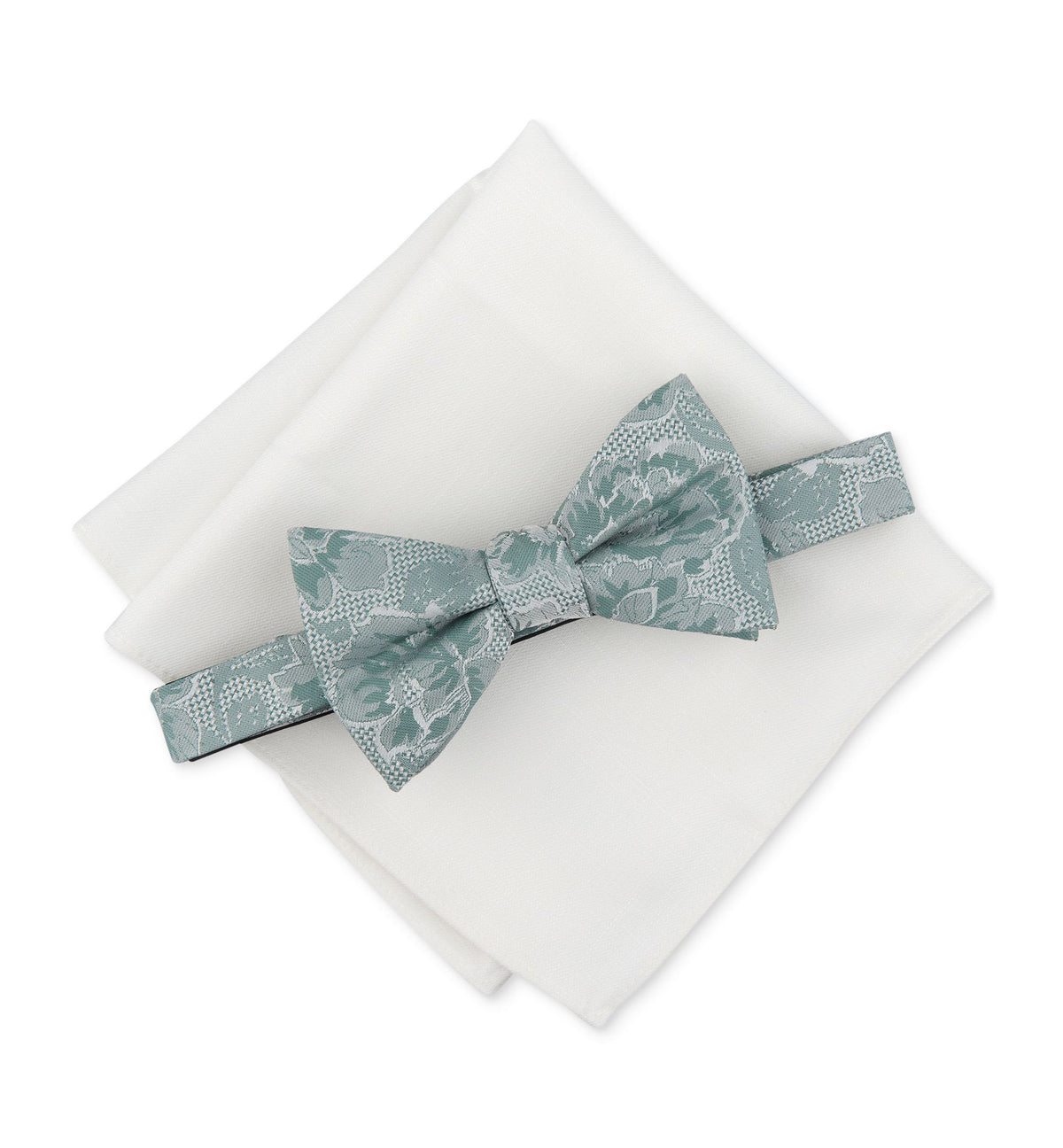 Men's Haida Floral Bow Tie & Pocket Square Set