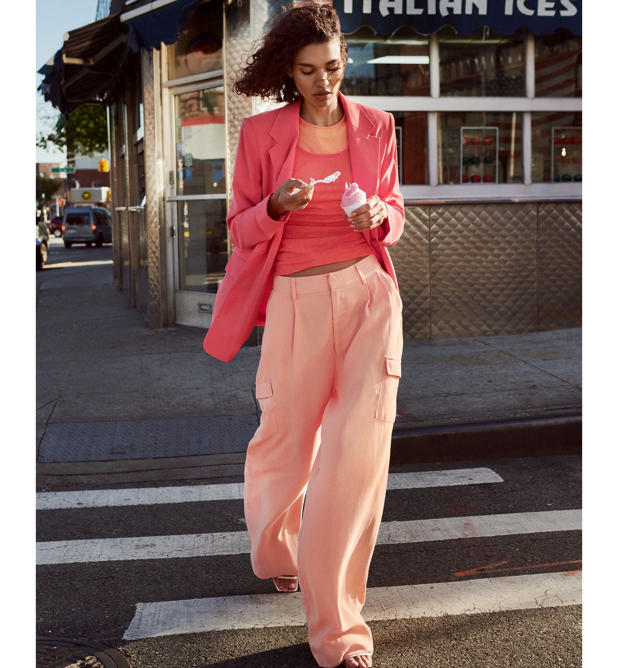 Women's Notch-Collar Flap Pocket Long Sleeve Blazer