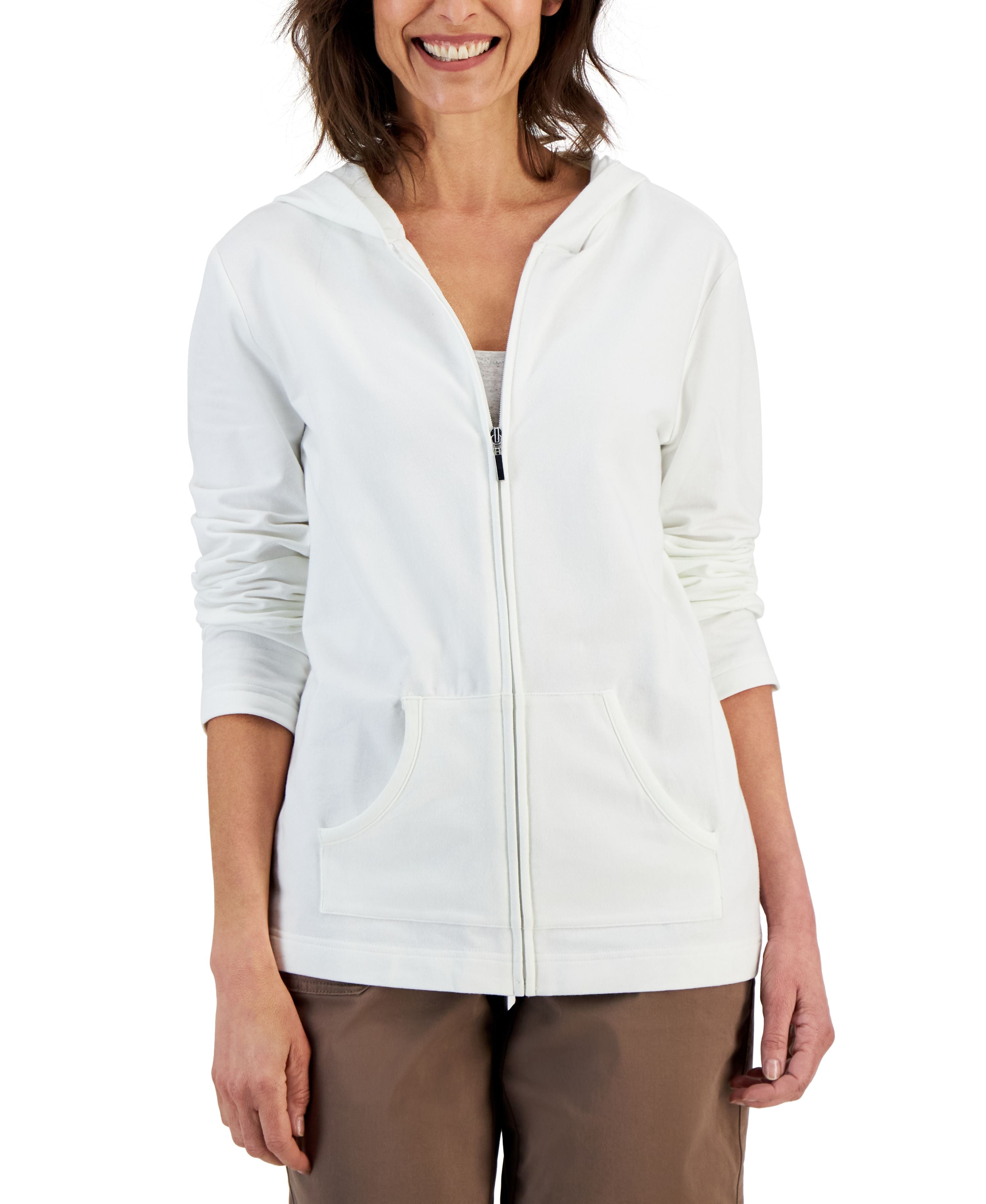 Long Sleeve Zip-Front Hoodie