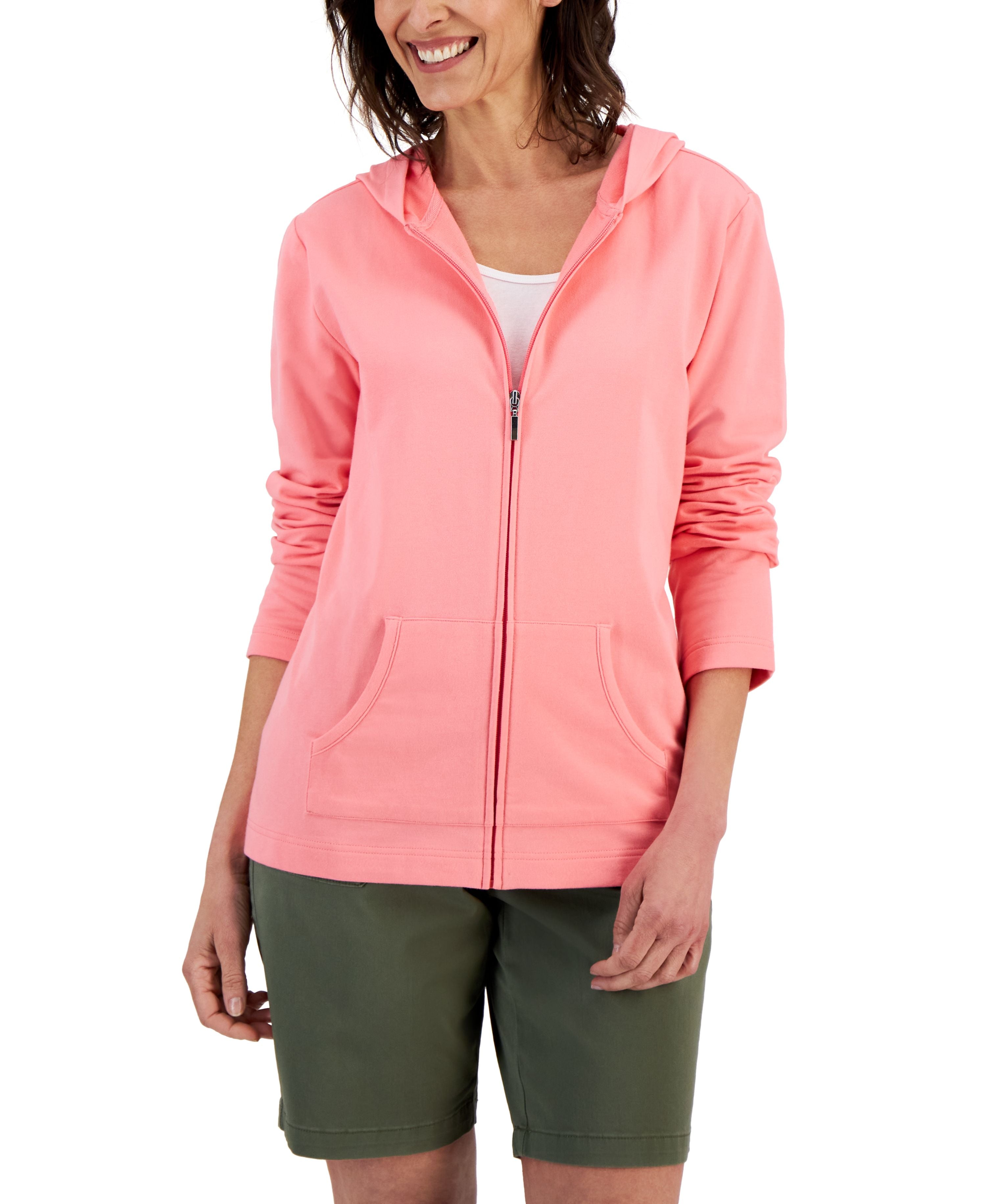 Long Sleeve Zip-Front Hoodie