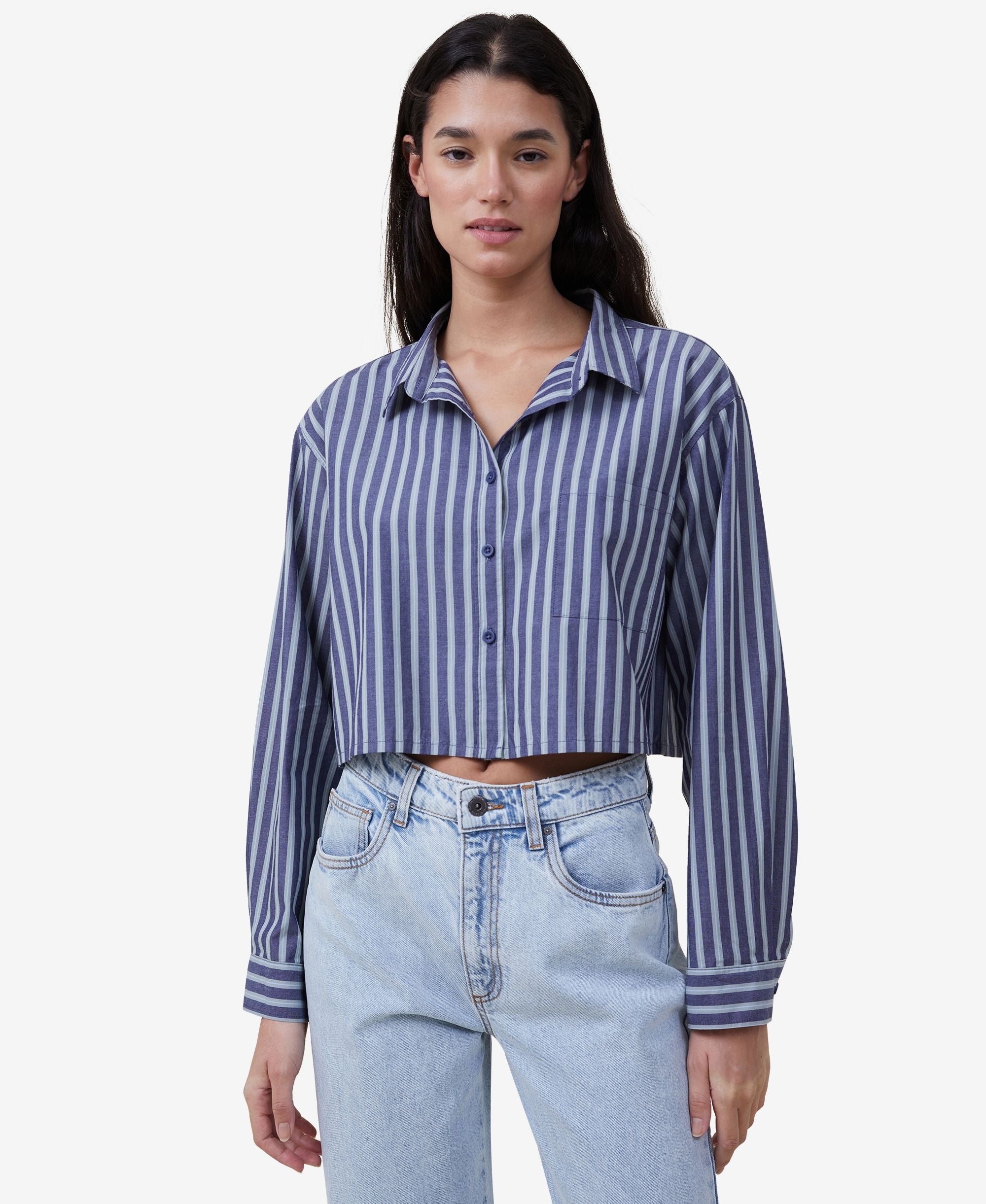 Women's Cropped Dad Shirt