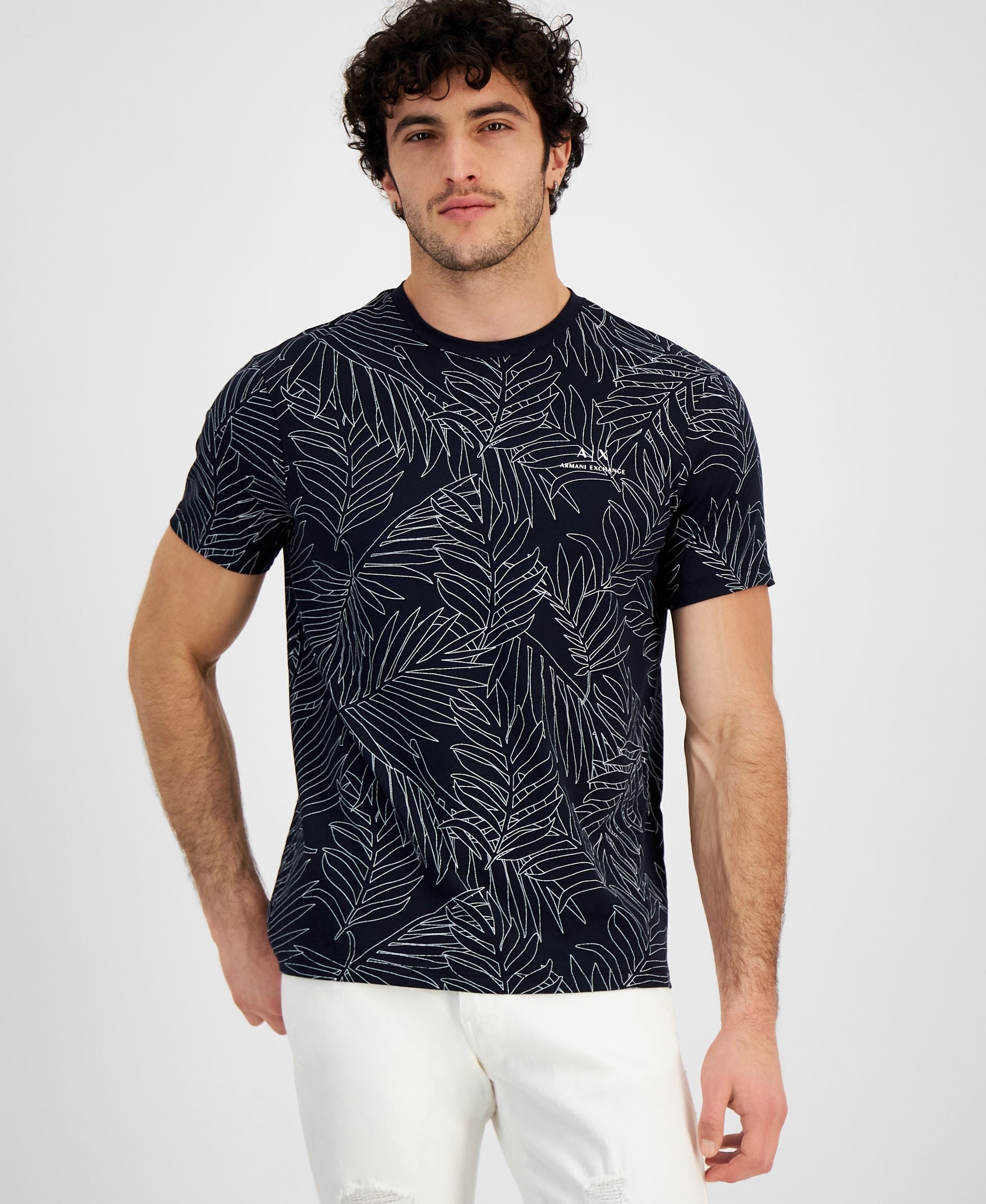 Men's Regular-Fit Palm Graphic T-Shirt