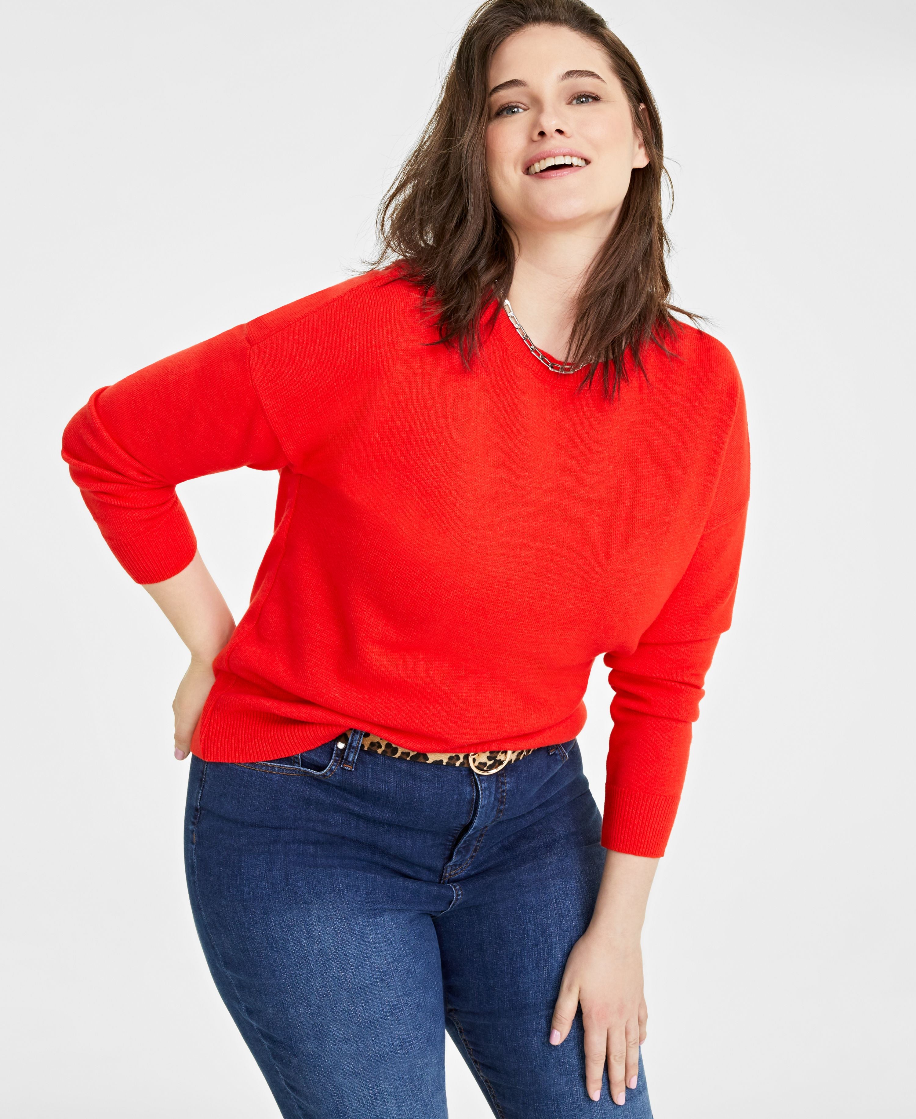 Plus Size Crewneck Sweater