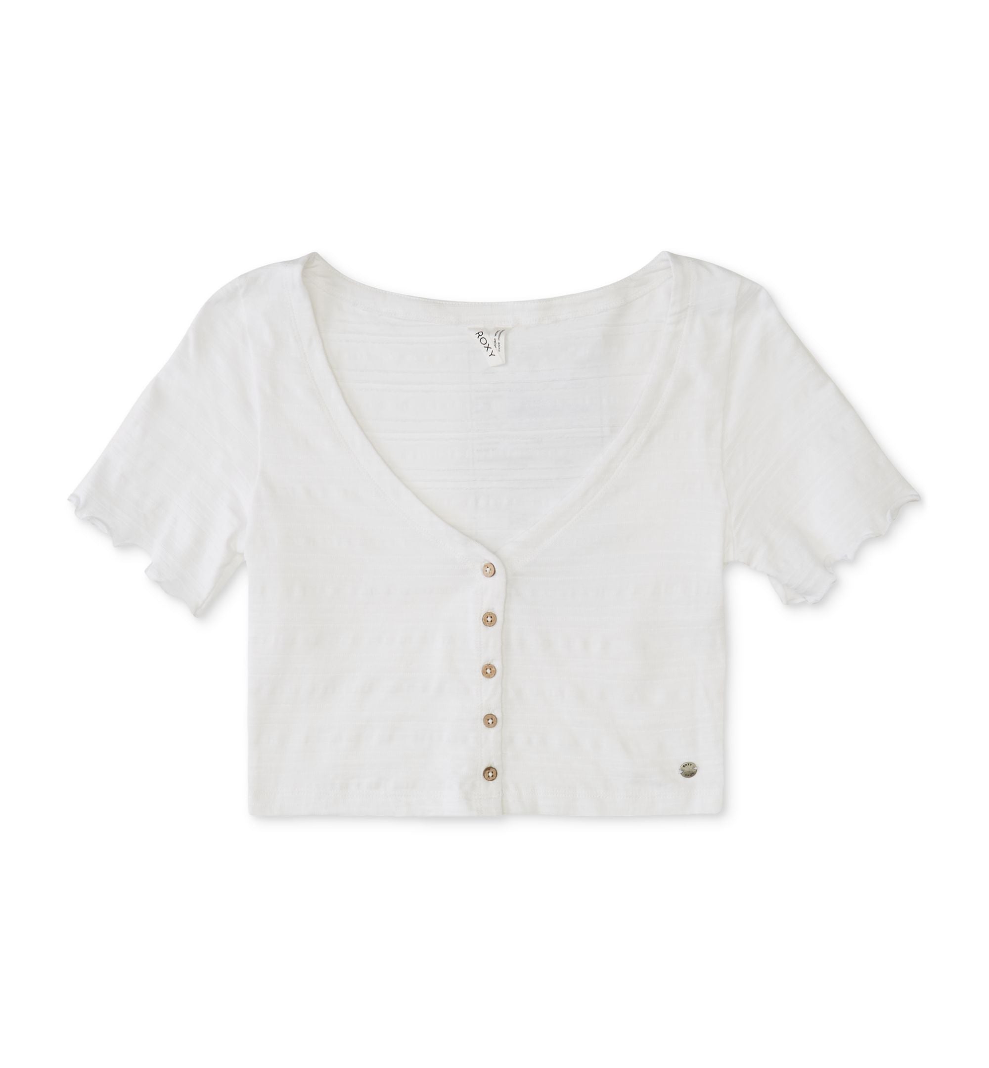Juniors' Uncomplicated Mind Button-Down Ruffled-Cuff Top