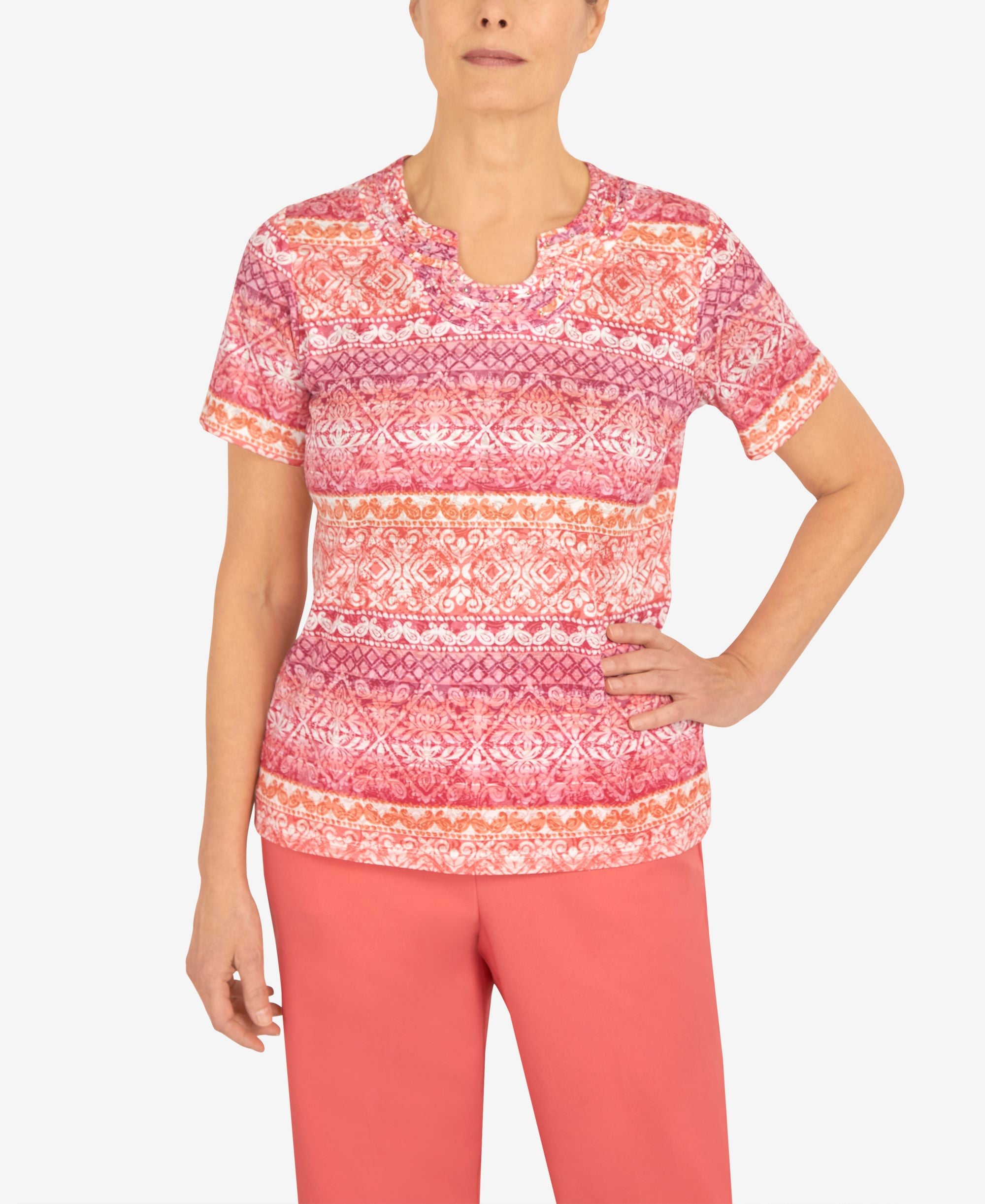 Women's Woodblock Stripe Top