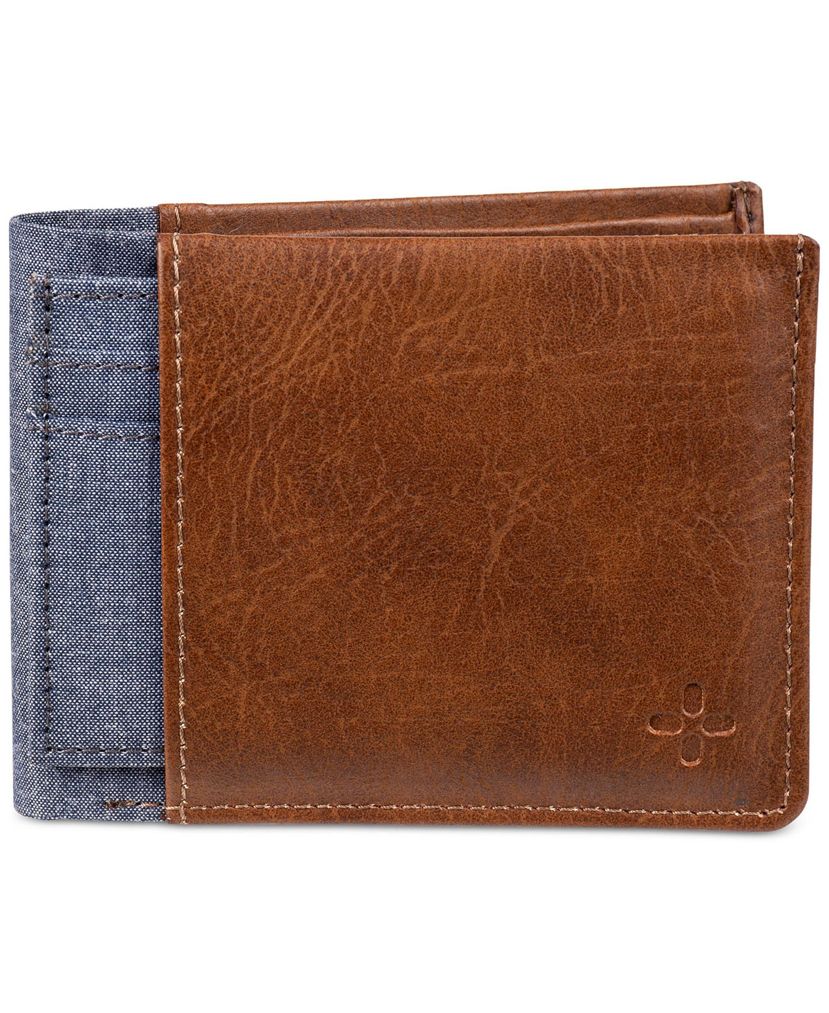 Men's Mixed-Media Slim-Fold Wallet & Card Case