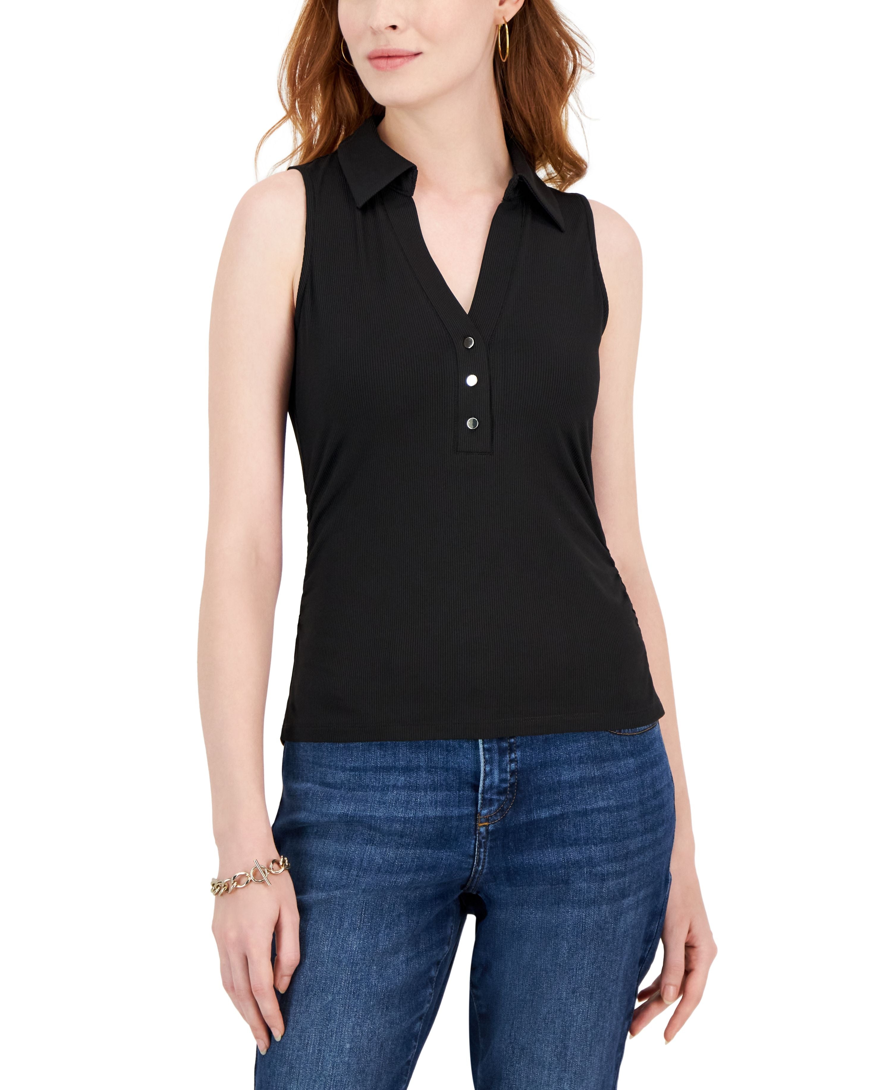 Women's Ribbed V-Neck Tank Top