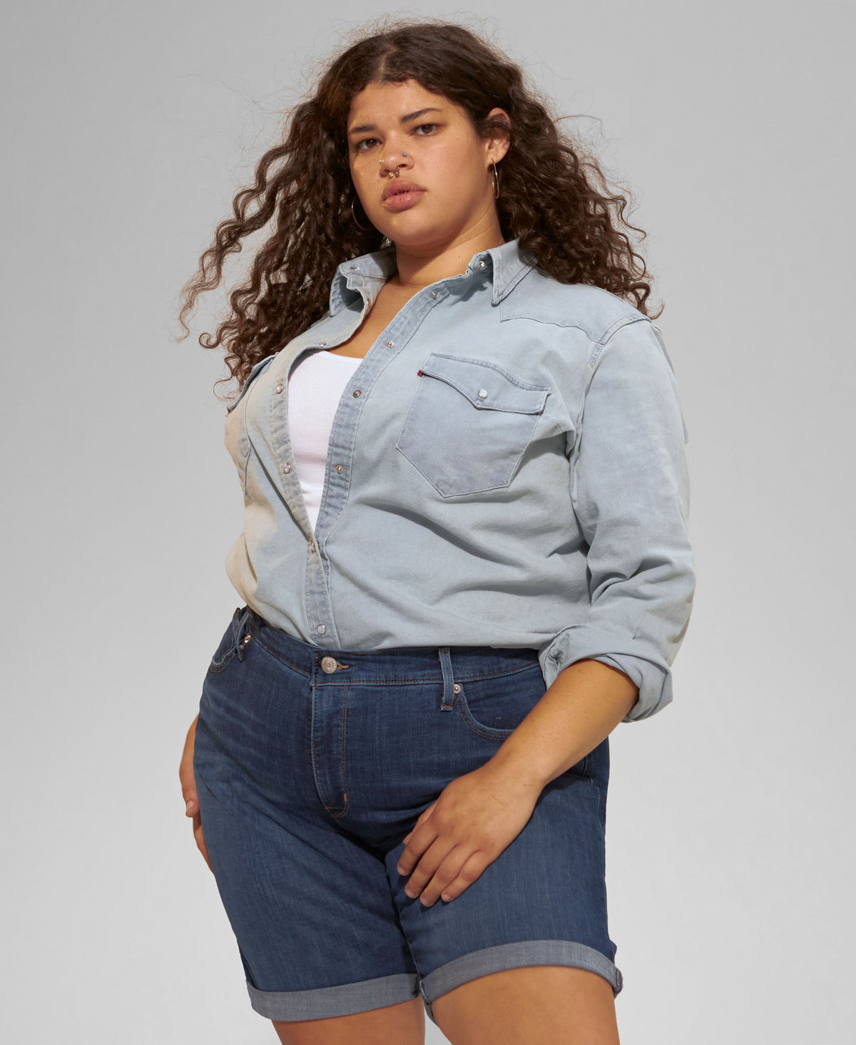 Trendy Plus Size Ultimate Western Shirt