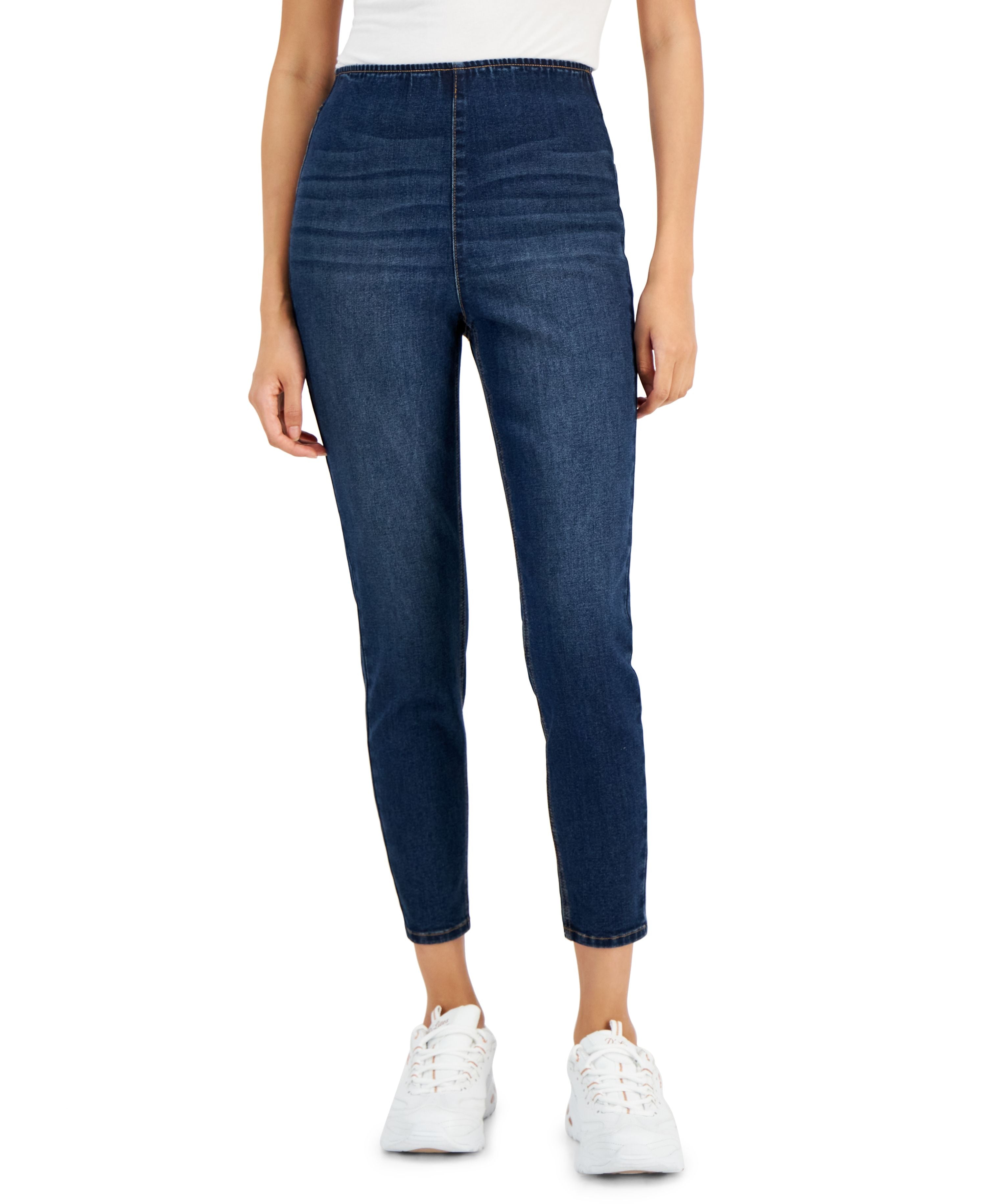 Juniors' Pull-On Skinny Ankle Jeans