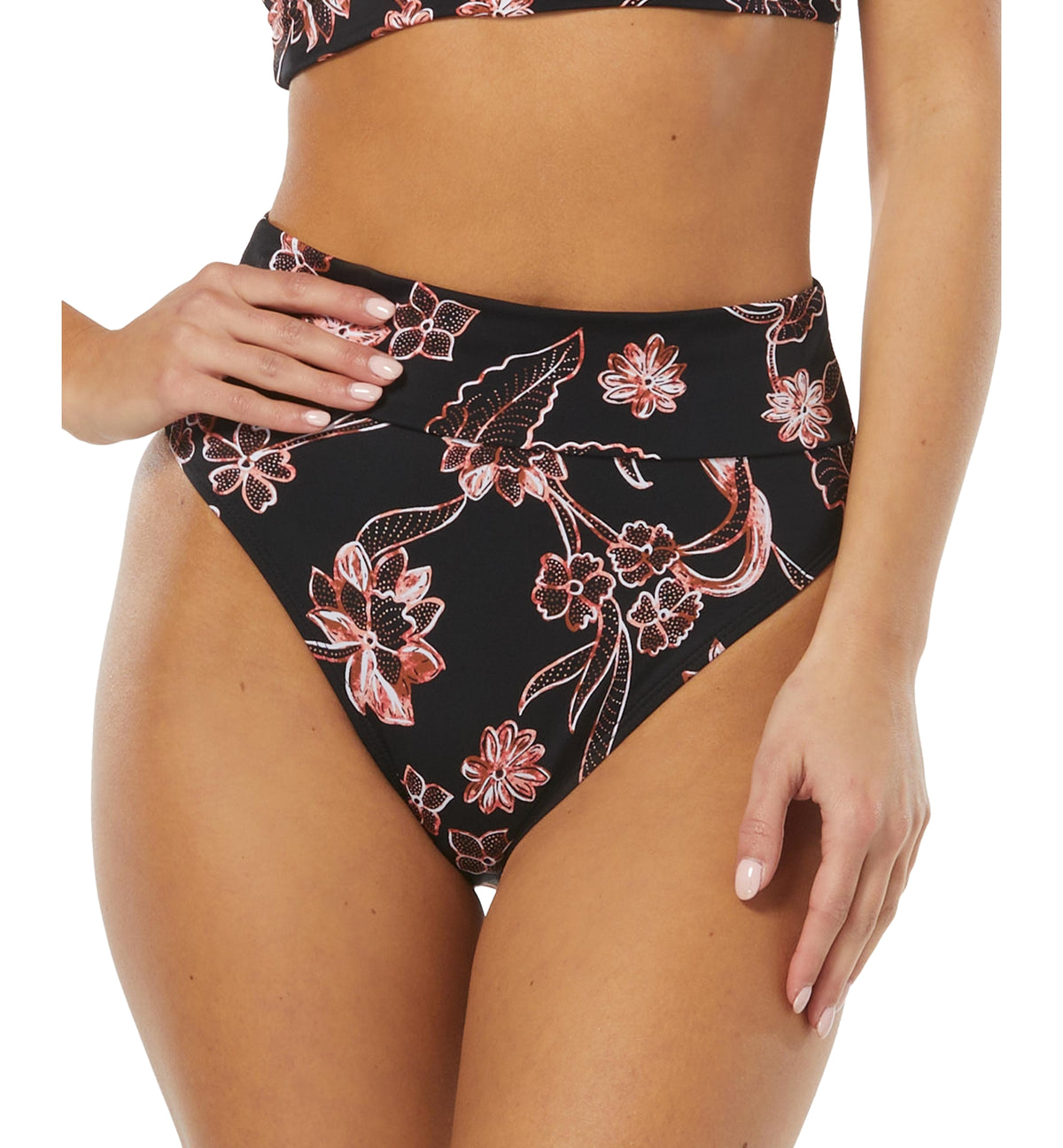 Women's Cora Printed High Waist Bikini Bottoms