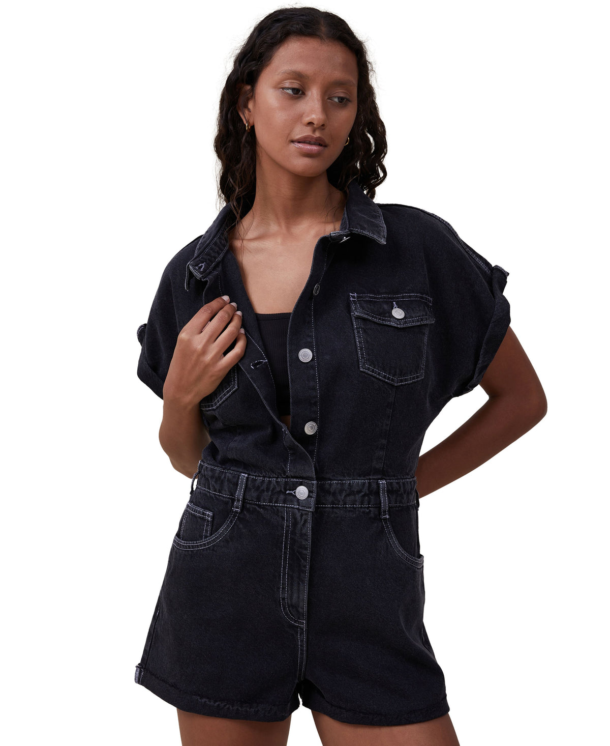 Women's Denim Playsuit