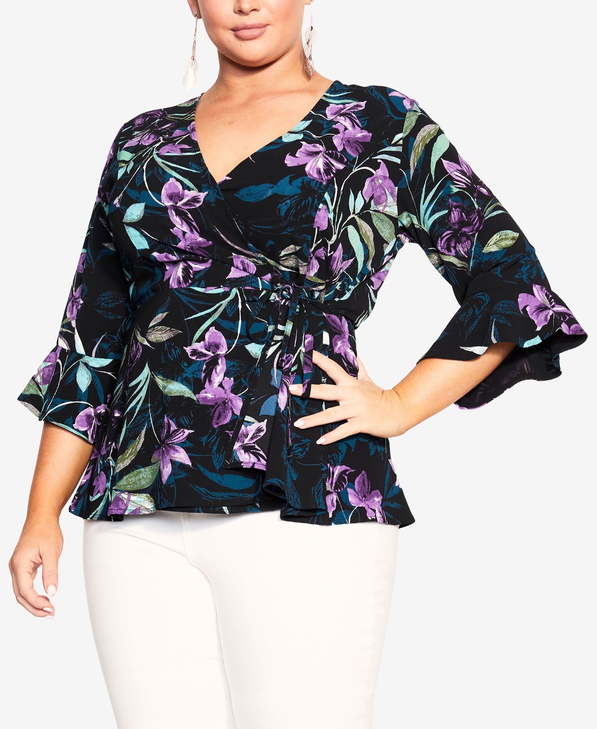Trendy Plus Size Astrid Print Top