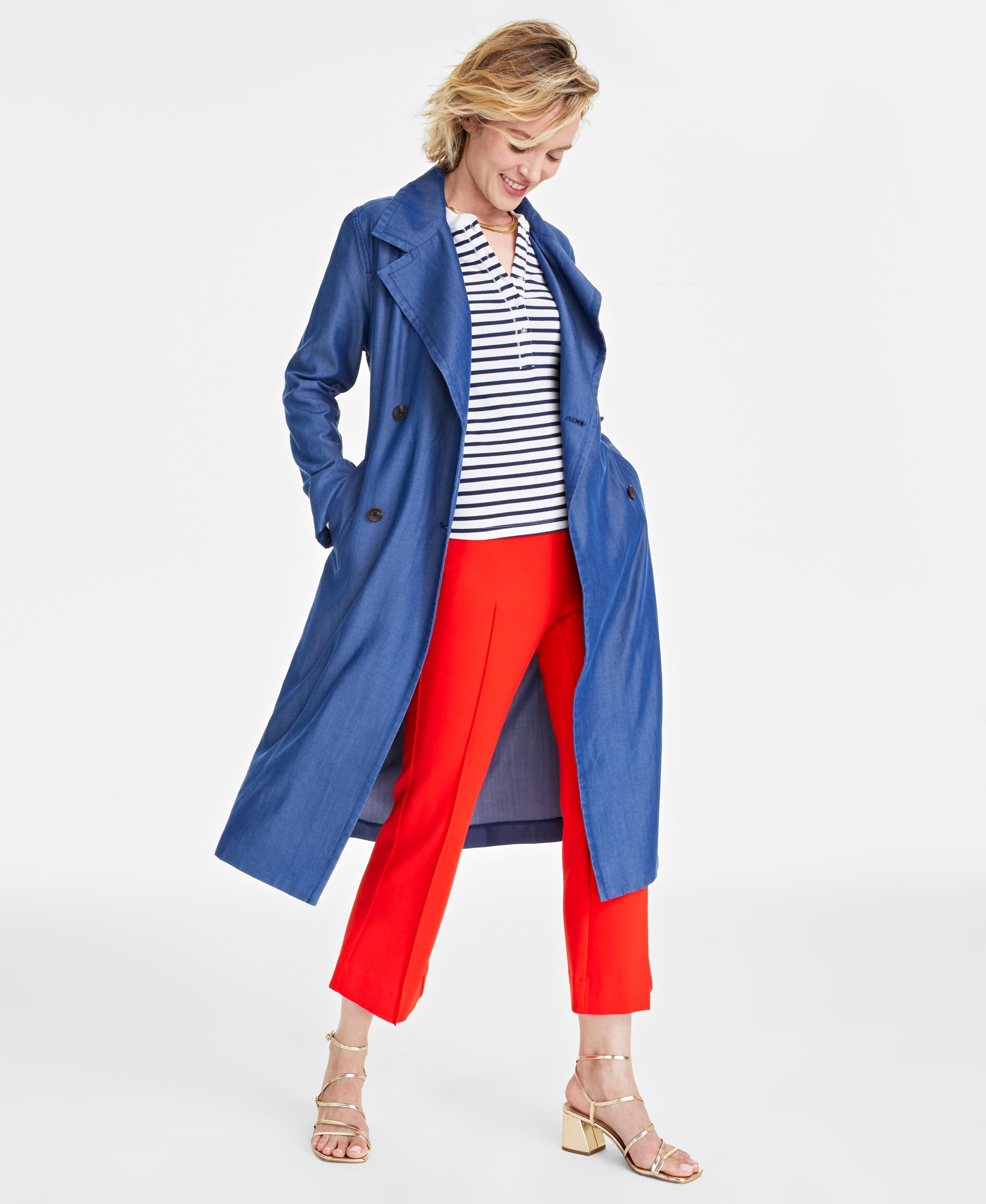 Women's Belted Trench Coat