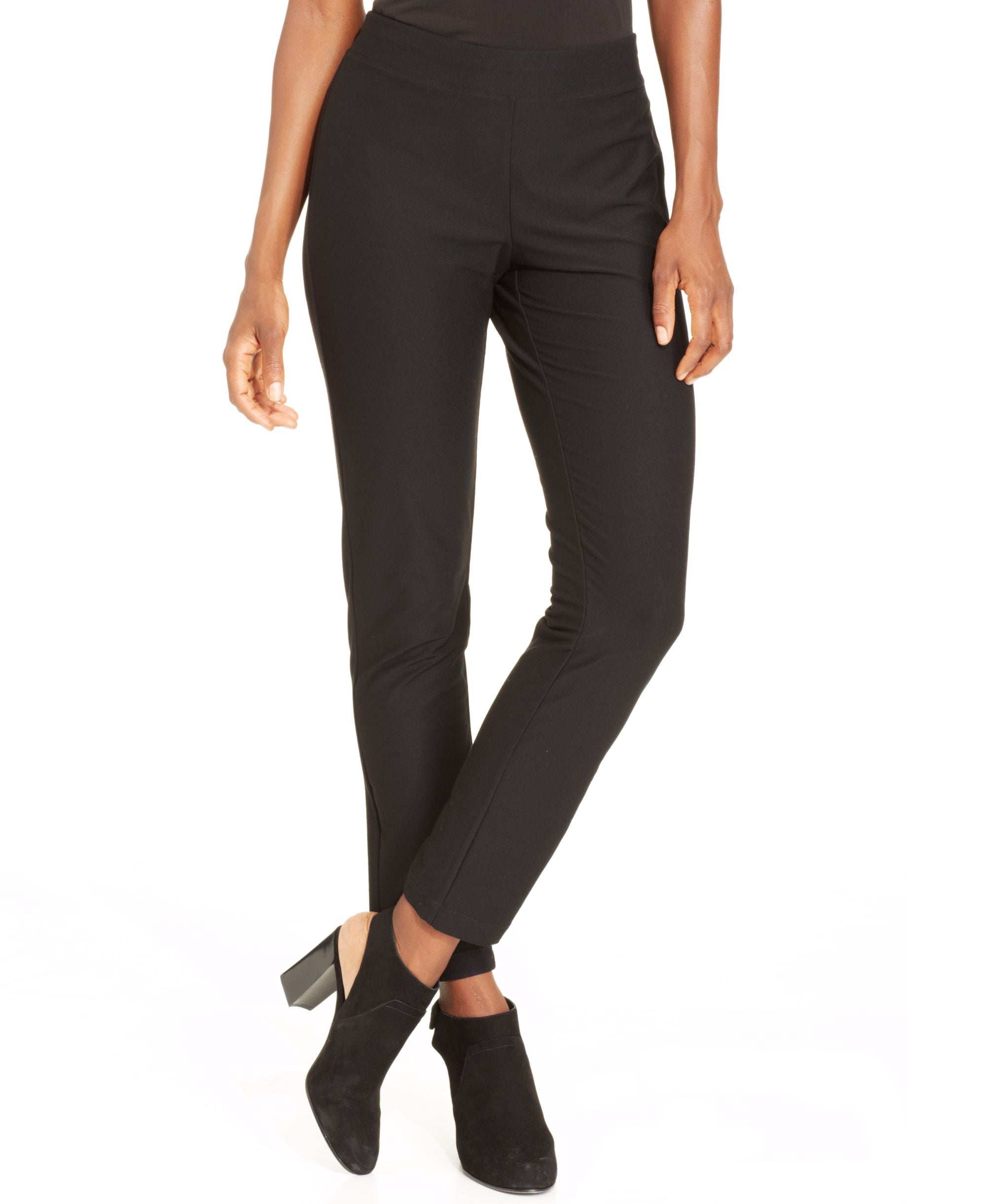 Eileen Fisher System Washable Crepe Slim Leg Ankle Pants