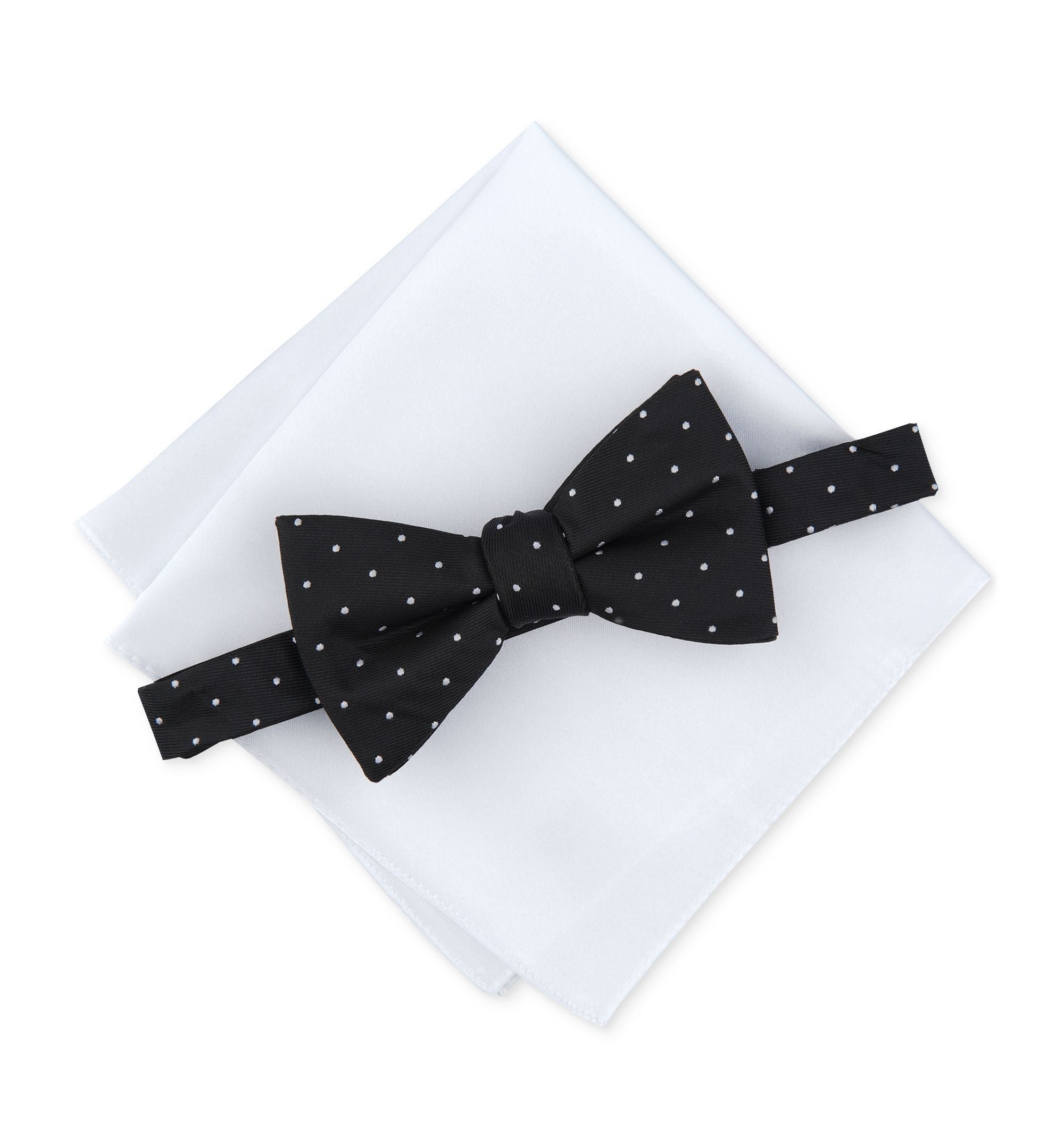 Men's Utopia Dot-Print Bow Tie & Pocket Square Set