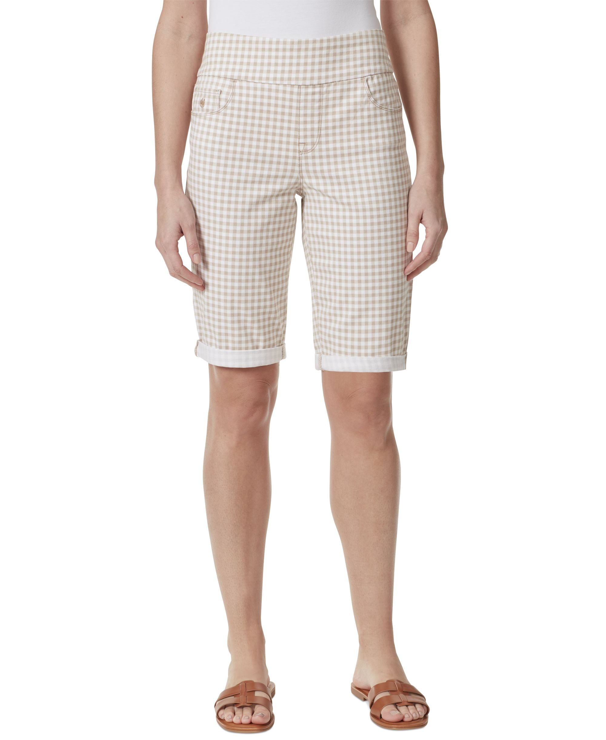 Petite Amanda Pull-On Bermuda Shorts