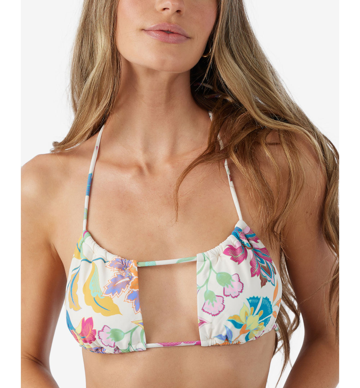 Juniors' Villa Floral Ventura Bikini Top