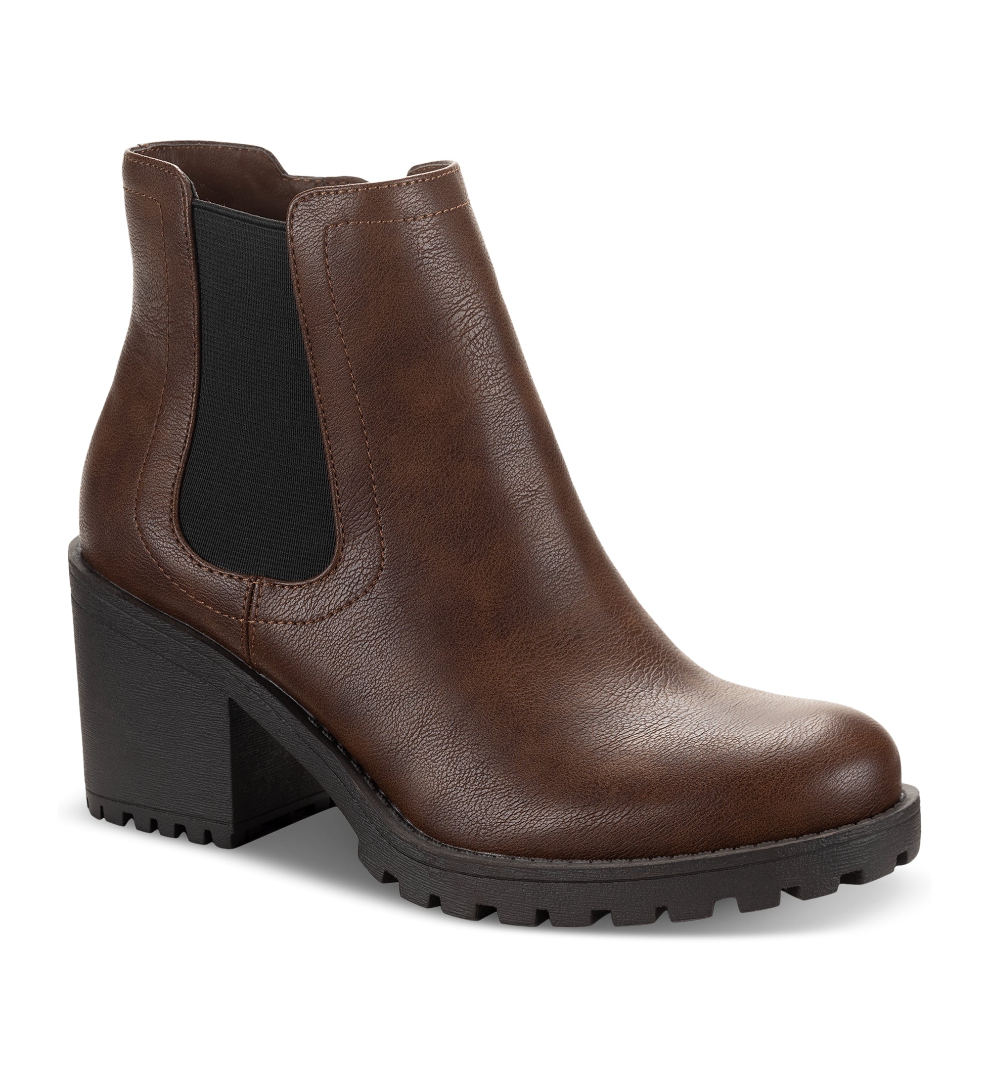 Women's Morghan Lug Sole Block-Heel Booties