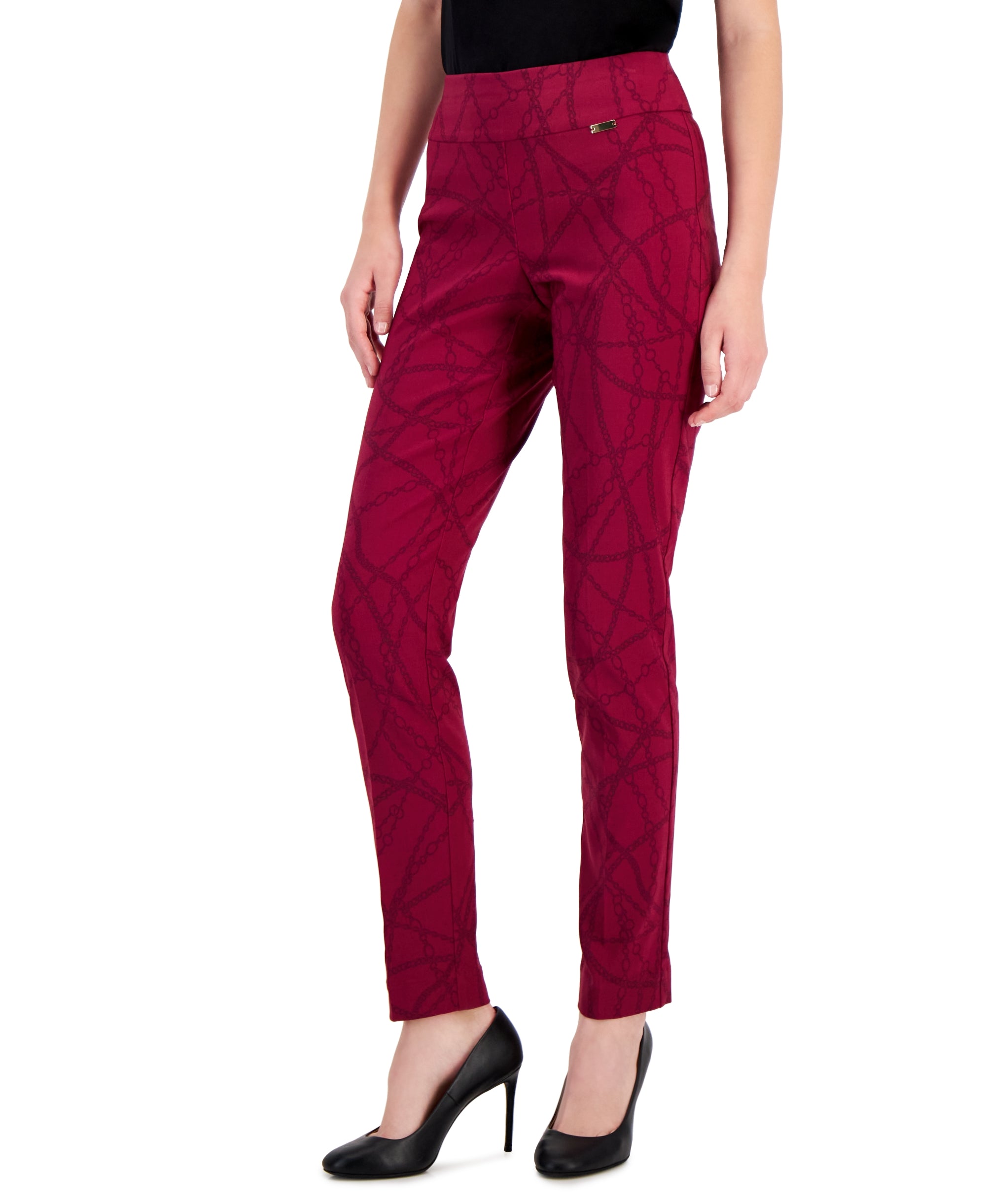 Women's Tummy-Control Mid-Rise Skinny Pants, Regular, Long & Short Lengths