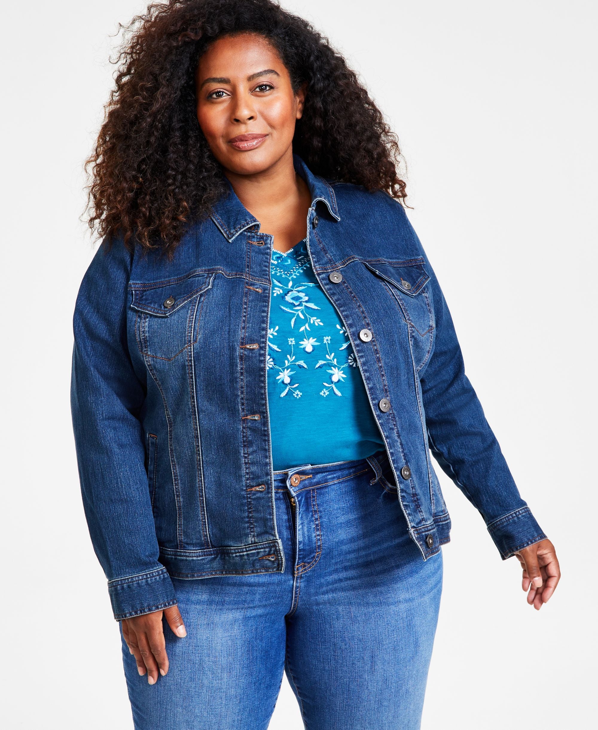 Style & Co Plus Size Denim Jacket