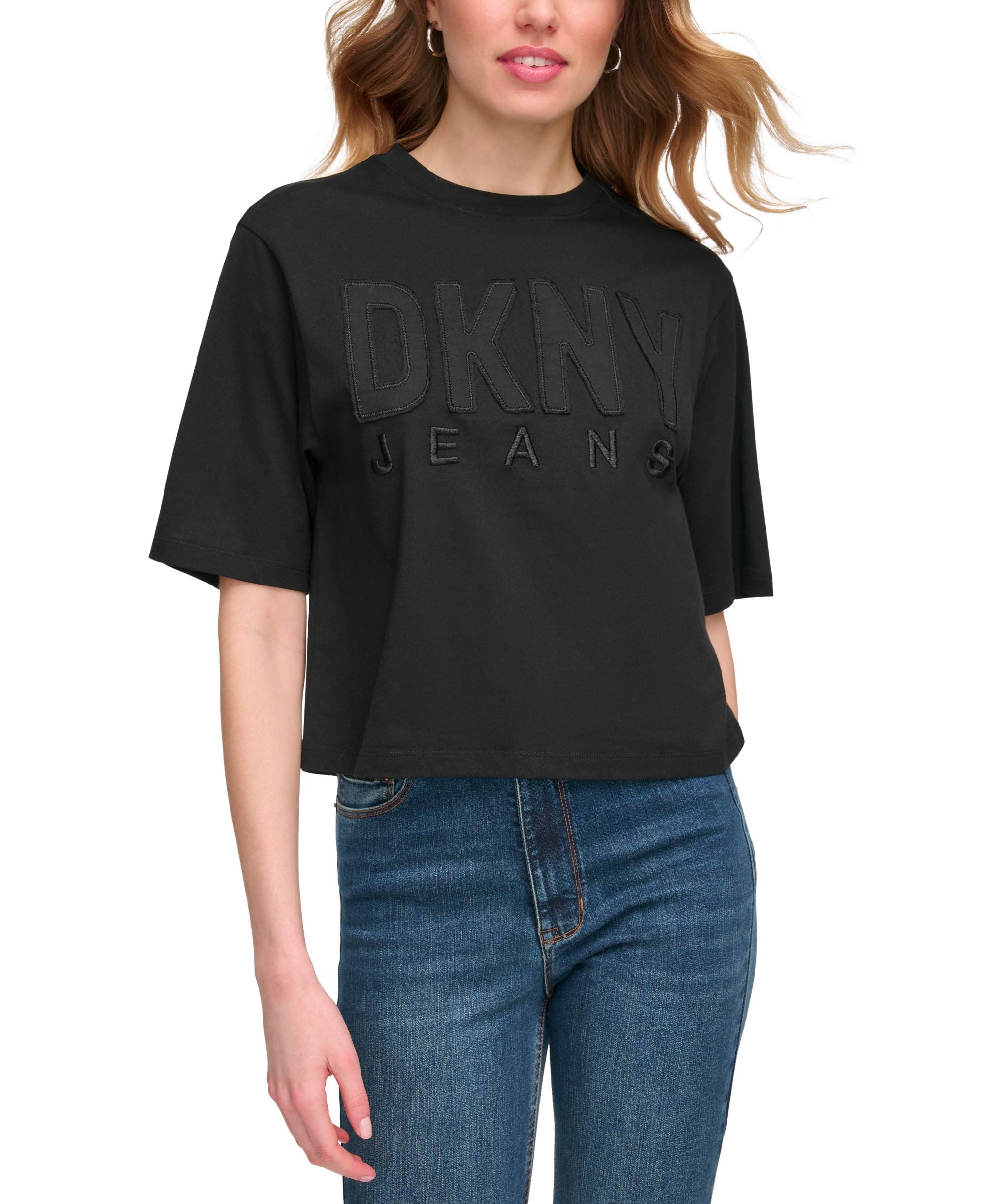 Women's Short Sleeve Monochrome Logo Appliqu� T-Shirt